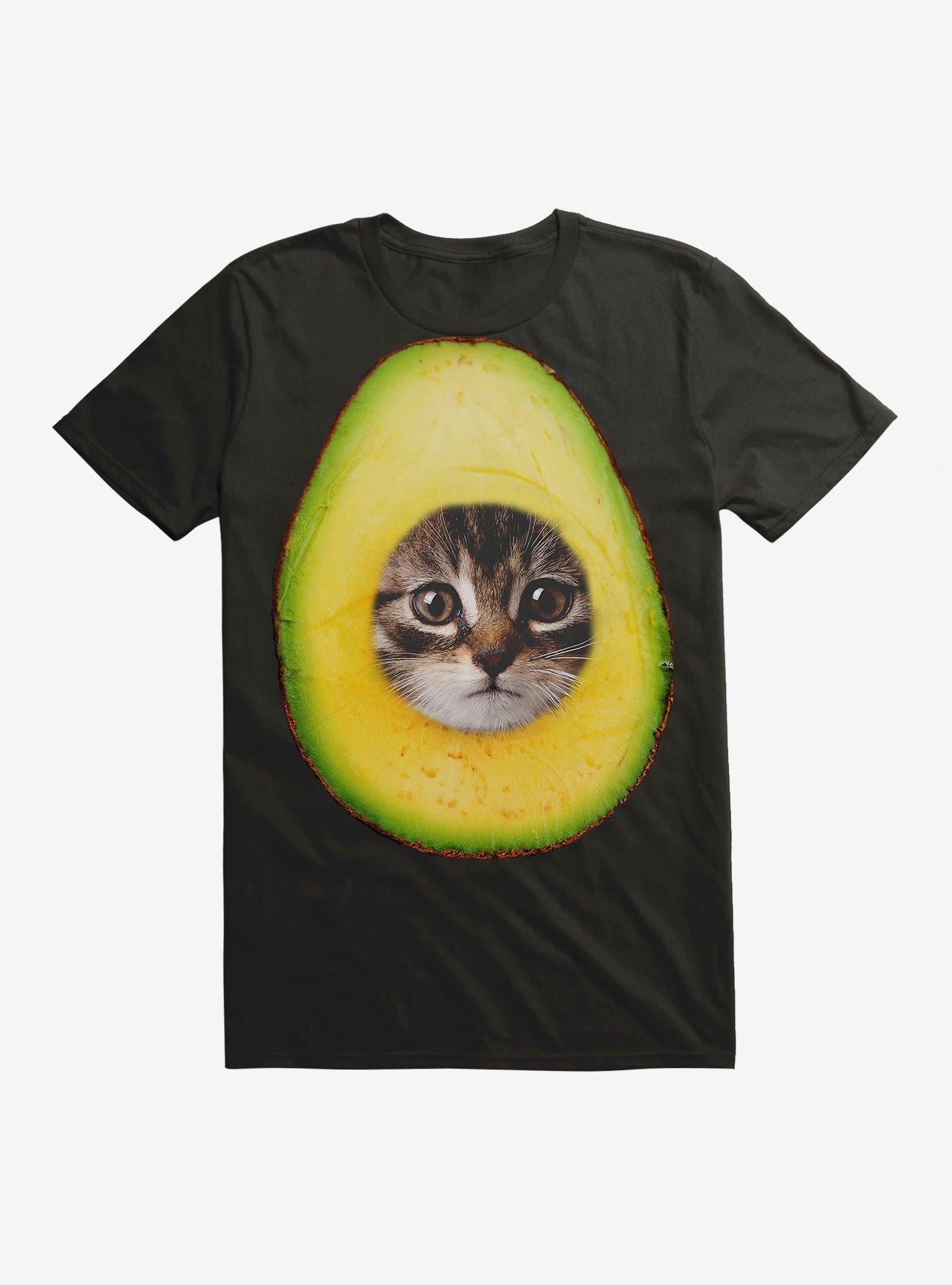 Avo Cat O T-Shirt, BLACK, hi-res