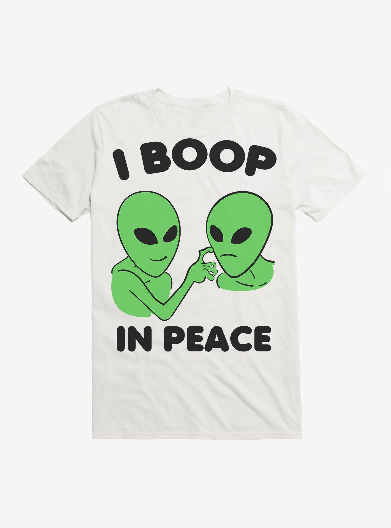 I Boop In Peace Alien T-Shirt, , hi-res