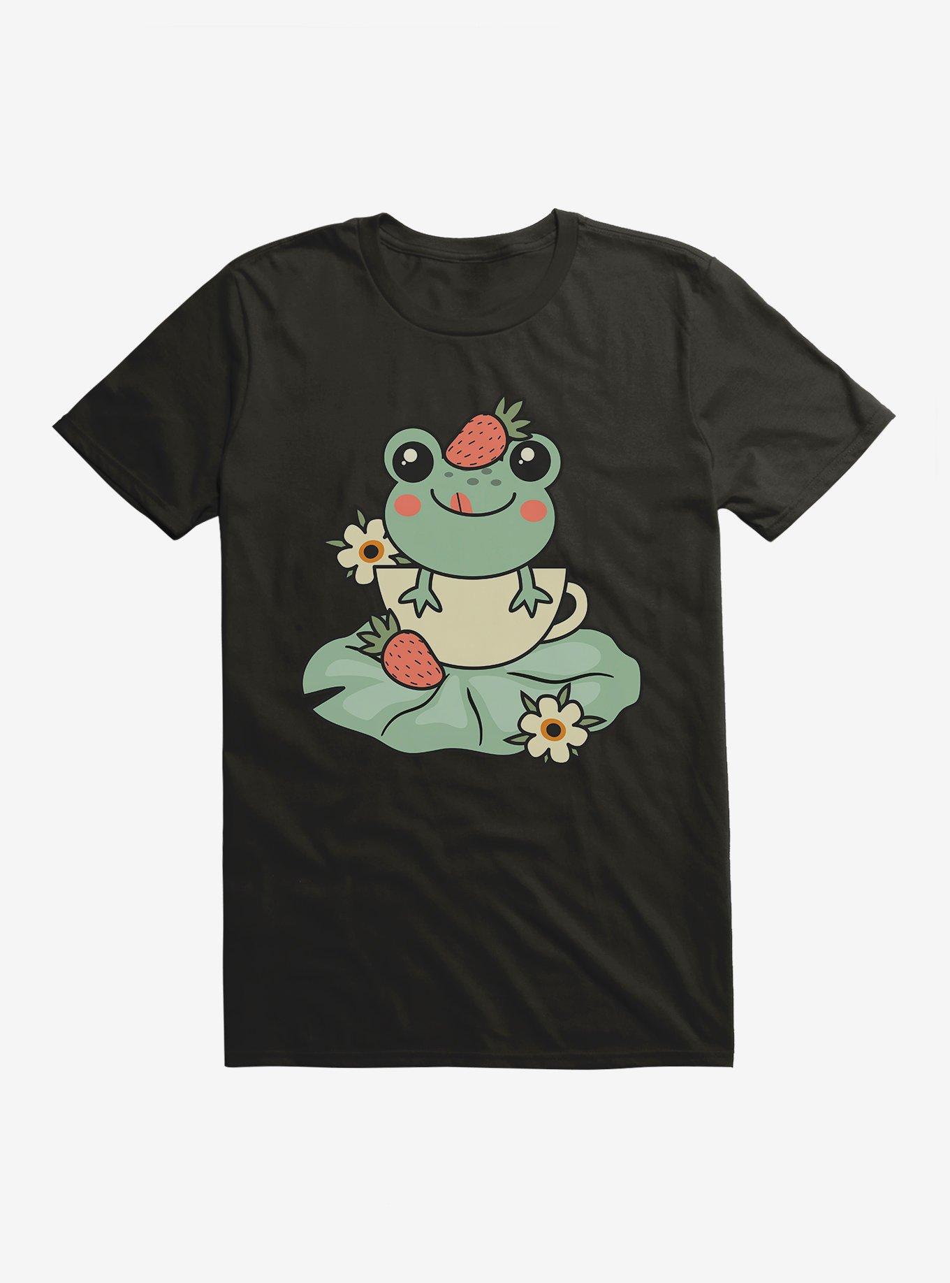 Yummy Frog T-Shirt, BLACK, hi-res