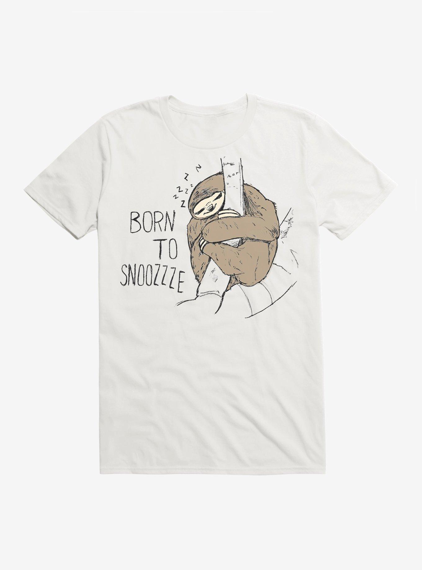 Born To Snoozzze Sloth T-Shirt, , hi-res