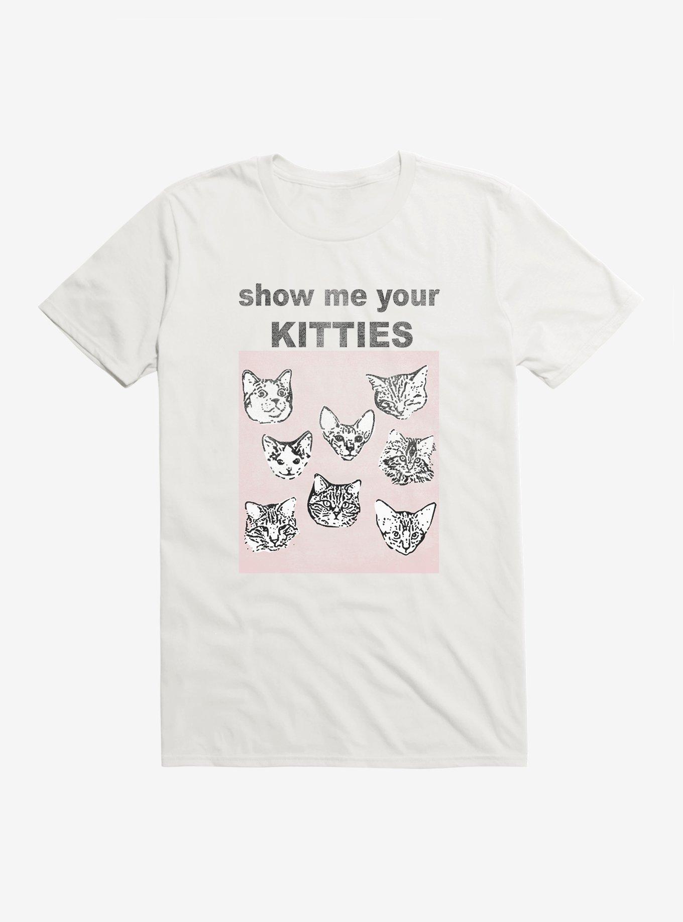 Show Me Your Kittles T-Shirt, WHITE, hi-res