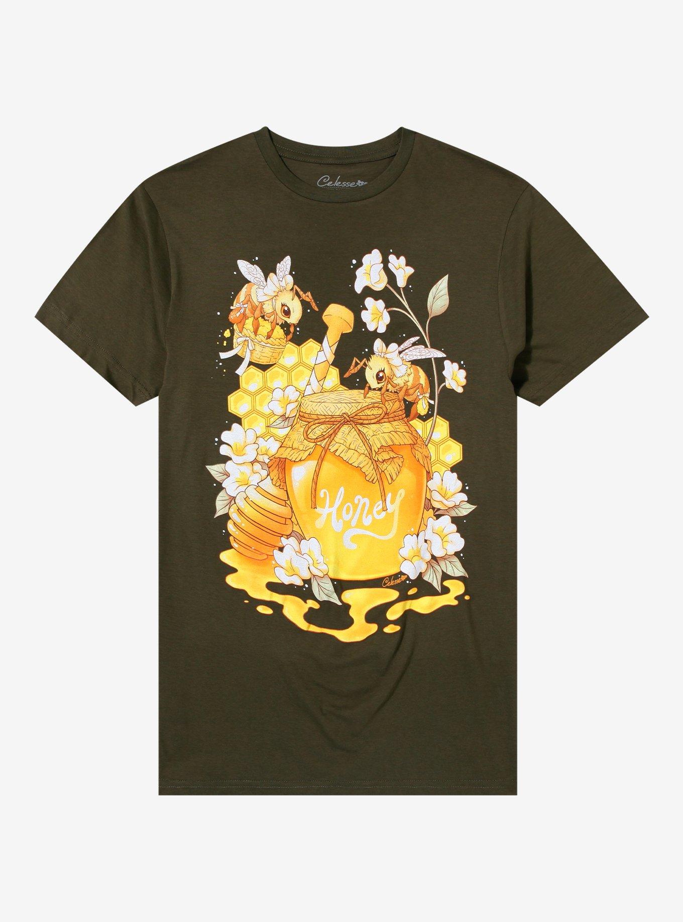 Honey Bees Pot T-Shirt By Lil Celesse, , hi-res