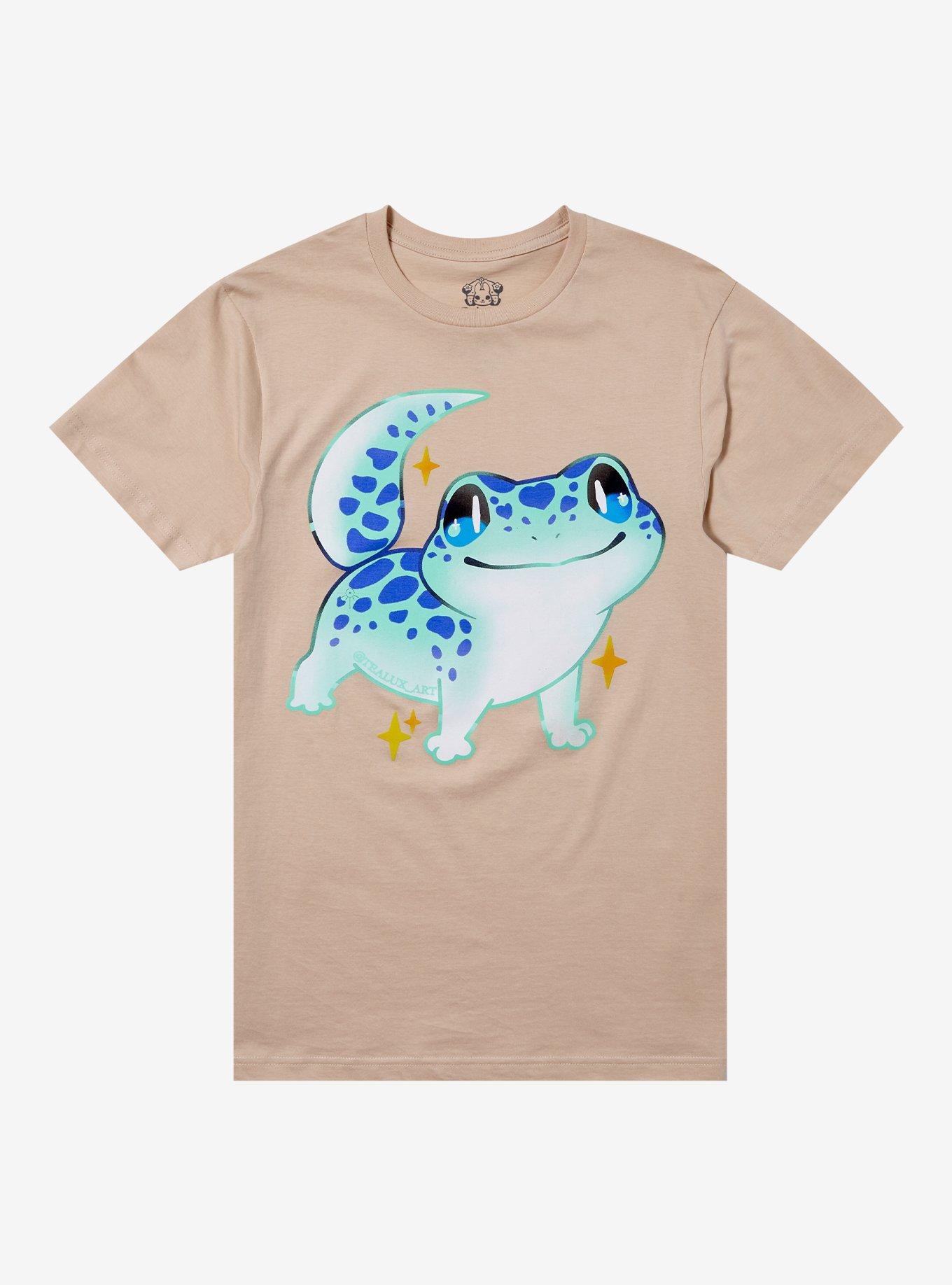 Blue Gecko Star T-Shirt By Tealux Art, , hi-res
