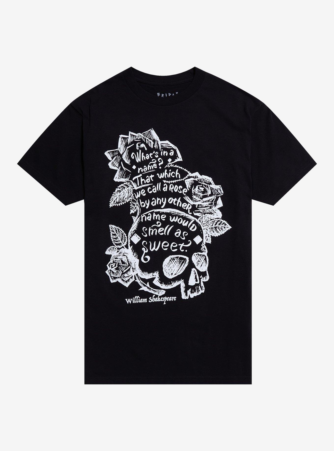William Shakespeare Romeo & Juliet Quote T-Shirt By Friday Jr., , hi-res