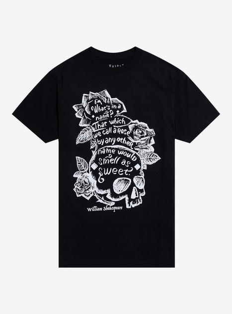 William Shakespeare Romeo & Juliet Quote T-Shirt By Friday Jr. | Hot Topic