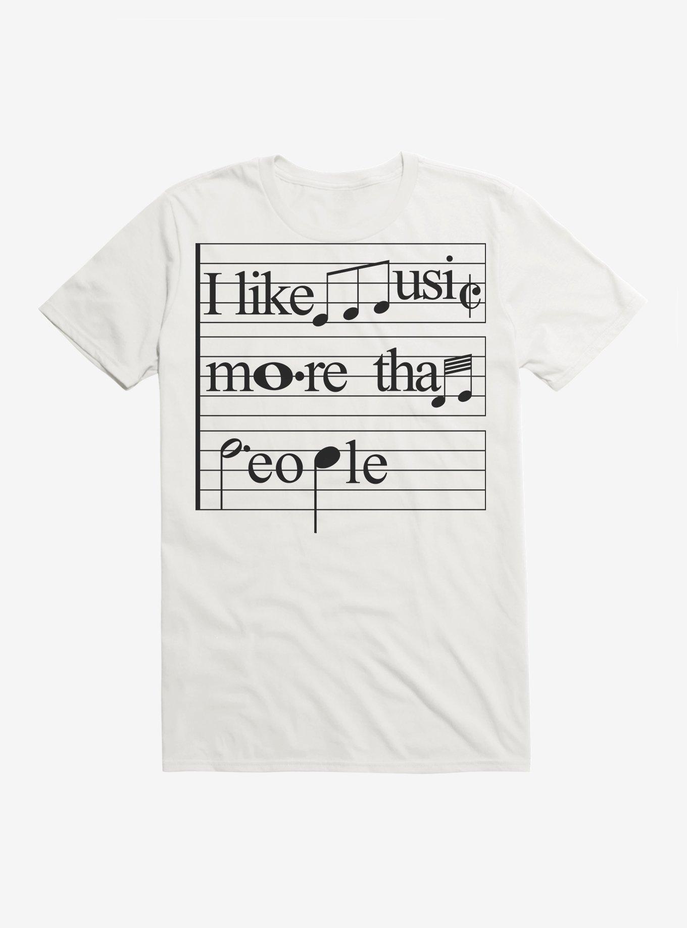 I Like Music More Than People T-Shirt, , hi-res