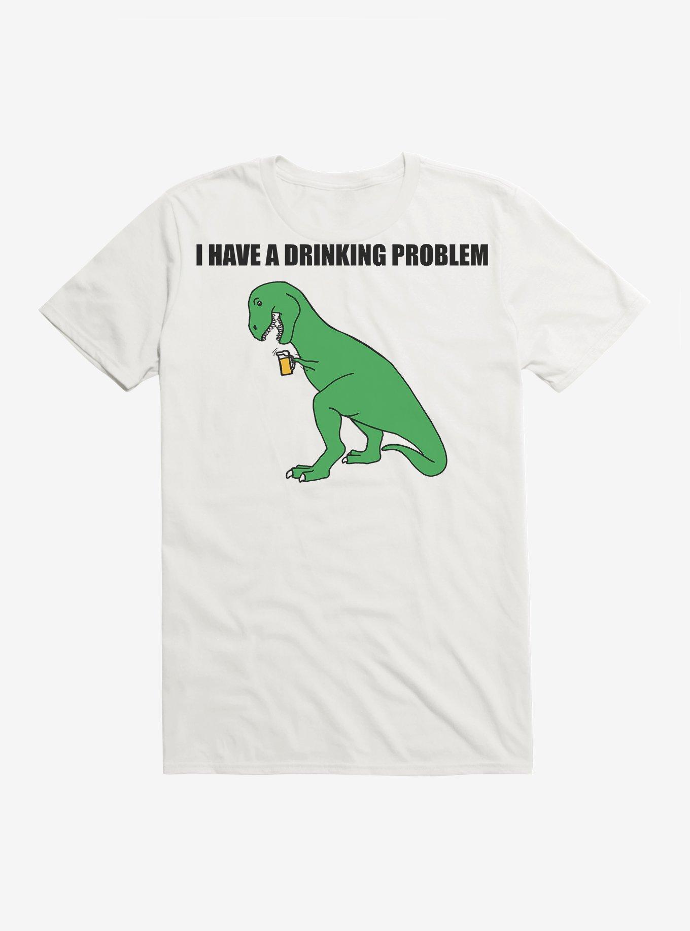 Drinking Problem Dinosaur T-Shirt, , hi-res
