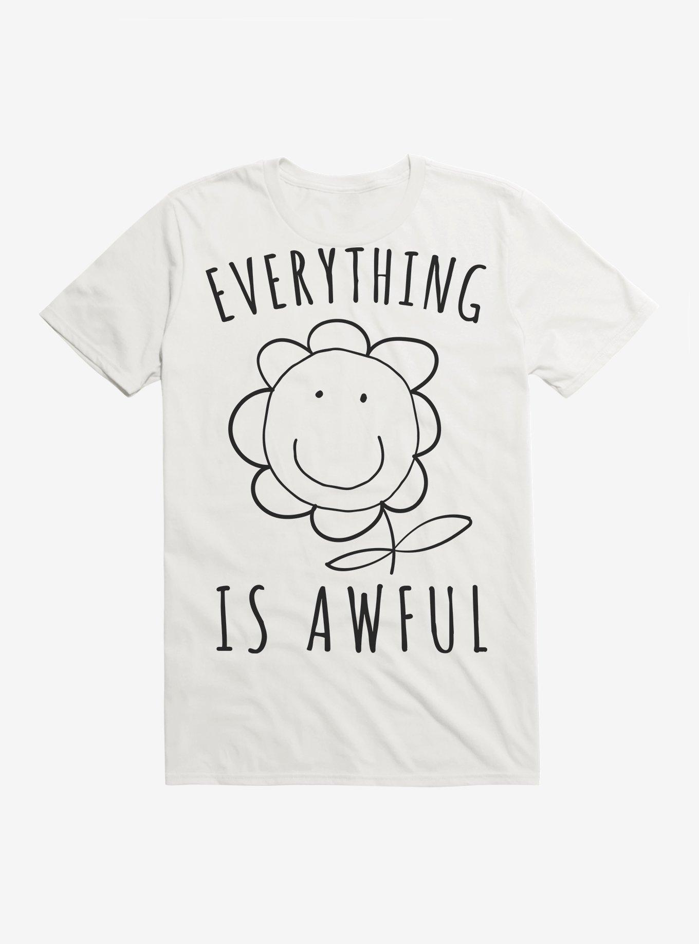 Everything Is Awful Flower T-Shirt, , hi-res