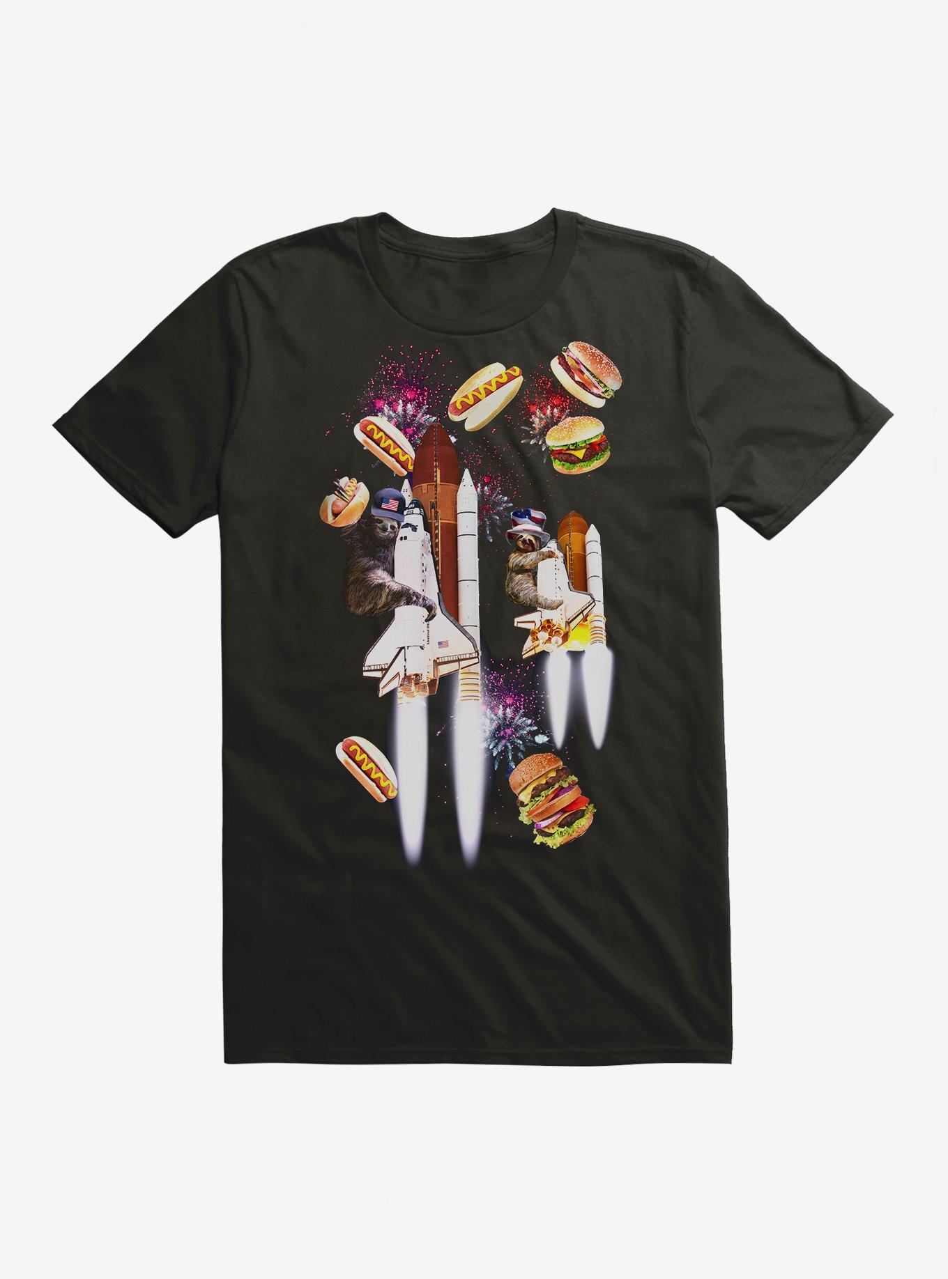Food Rocket T-Shirt, BLACK, hi-res