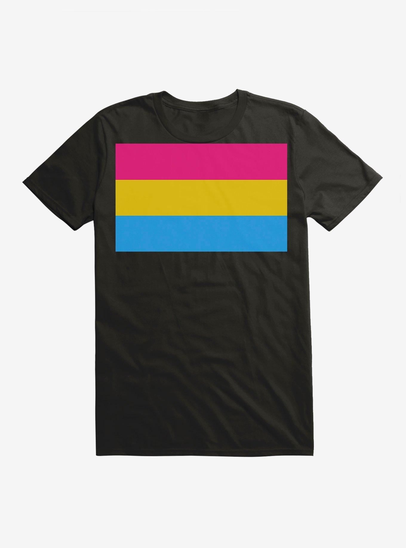 Pride Pansexual Flag T-Shirt, BLACK, hi-res
