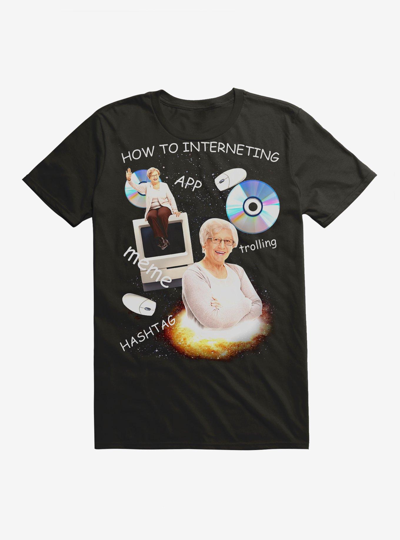 How To Interneting Grandma T-Shirt, BLACK, hi-res