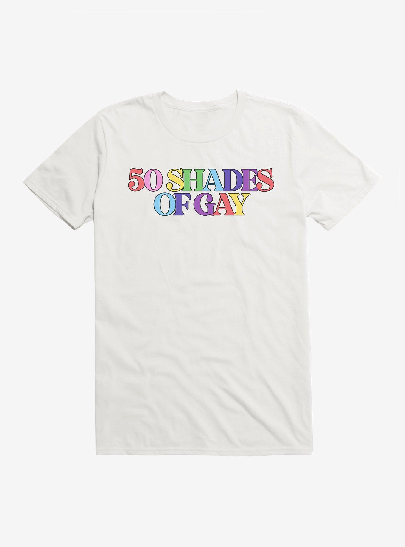 50 Shades Of Gay T-Shirt, WHITE, hi-res
