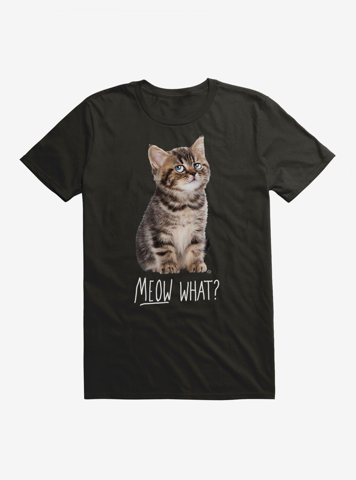 Meow What T-Shirt, BLACK, hi-res