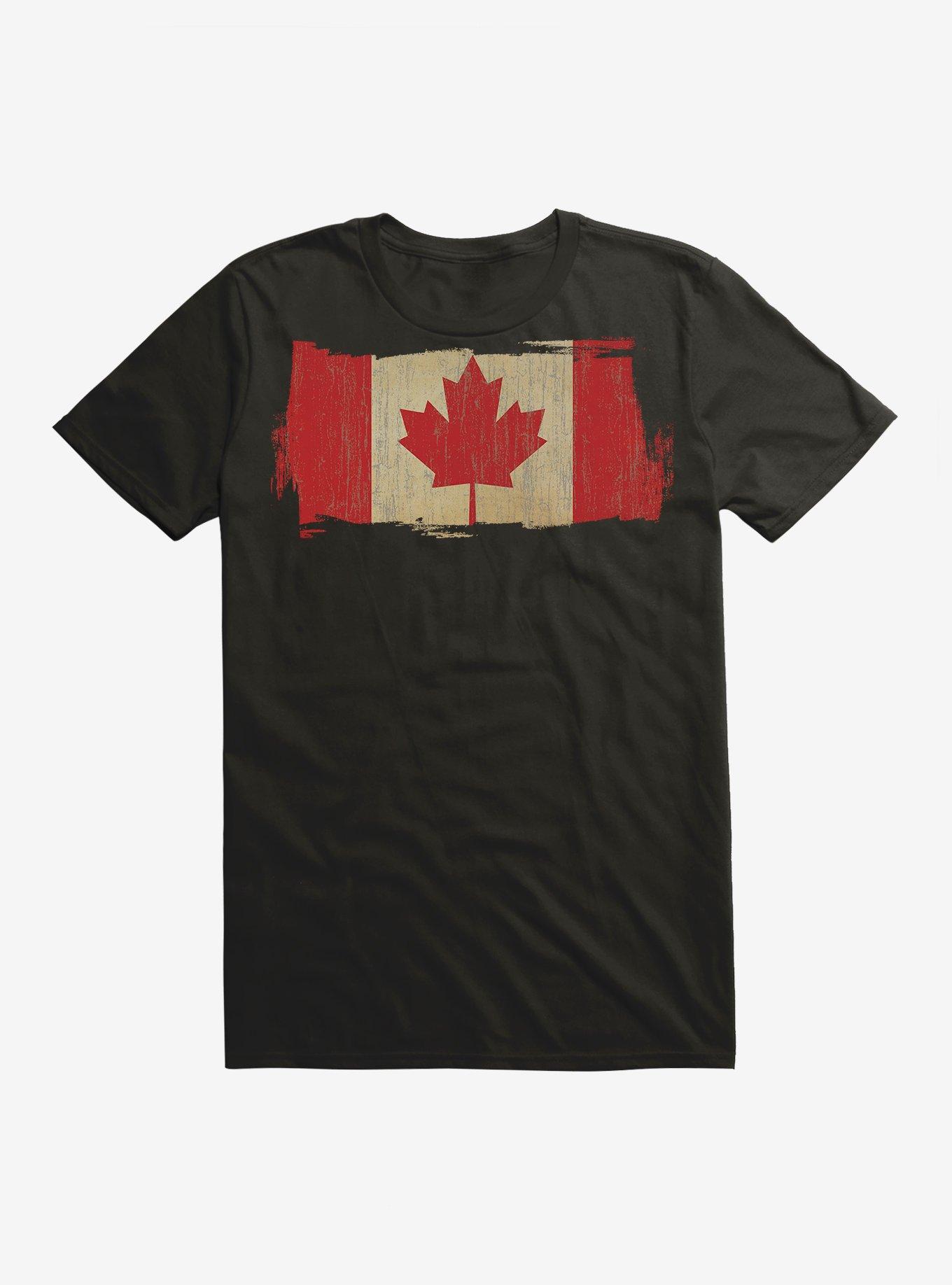 Flag of Canada T-Shirt, BLACK, hi-res