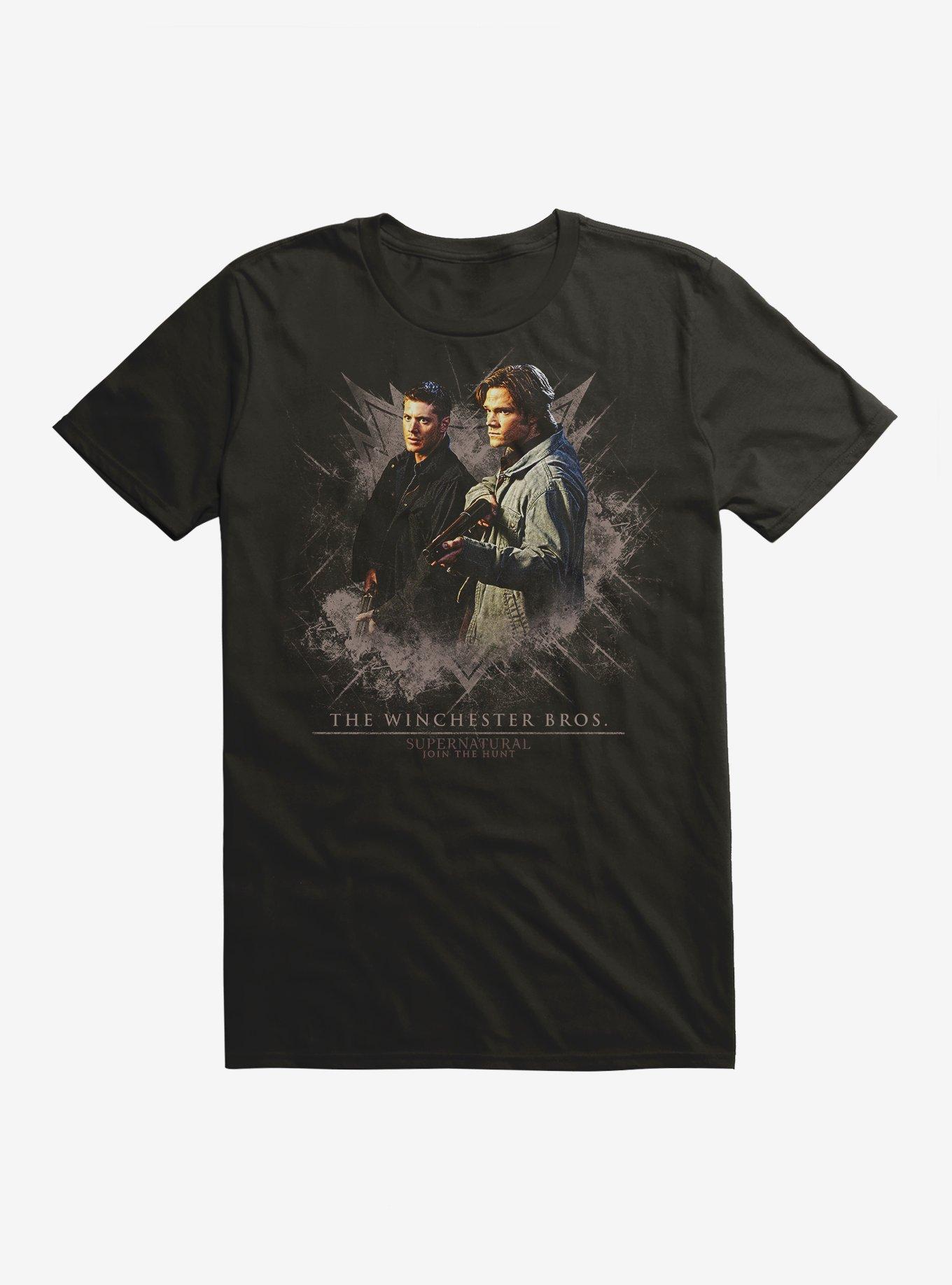 Supernatural Winchester Brothers Hunt T-Shirt, BLACK, hi-res