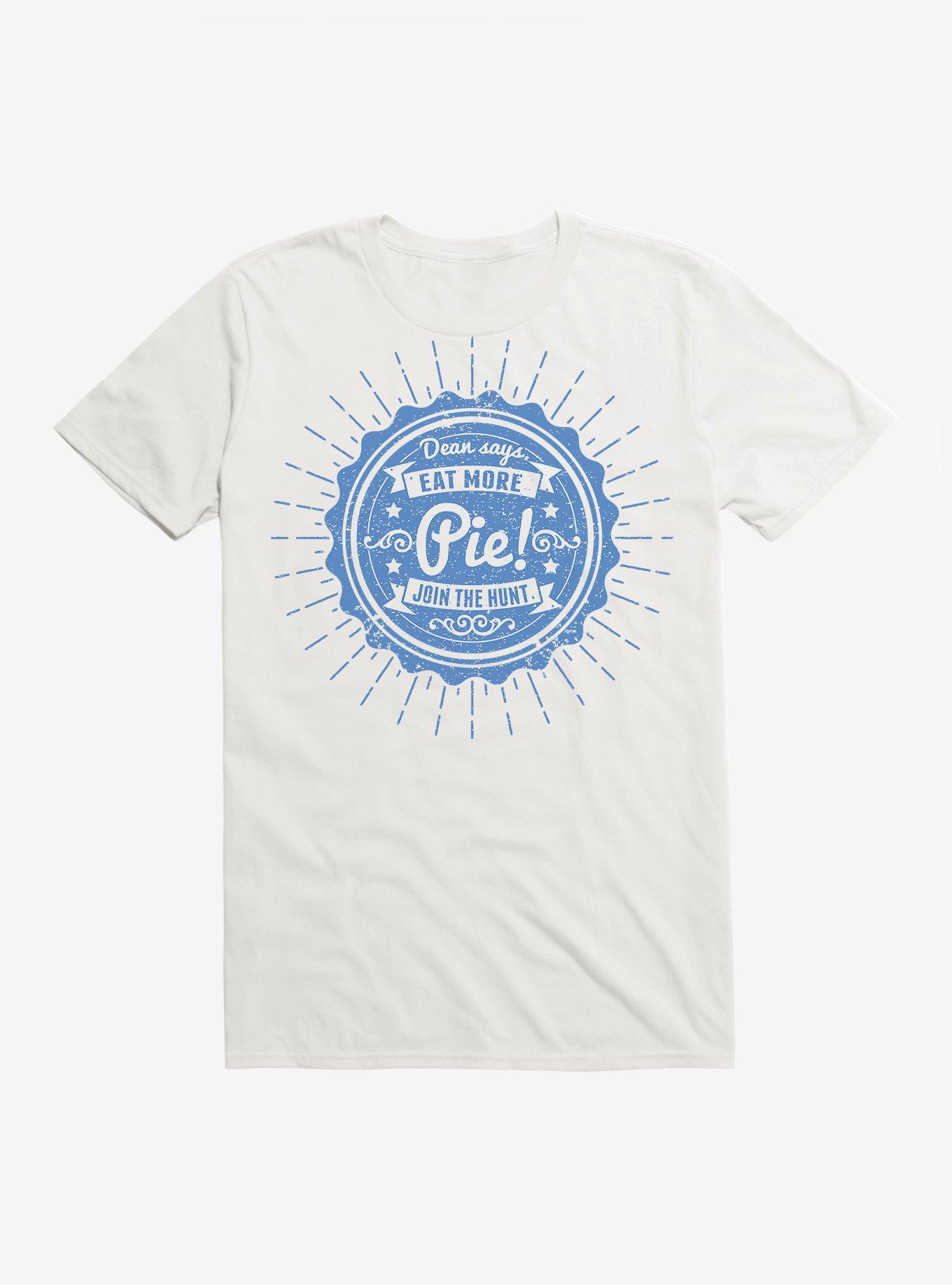 Supernatural Eat More Pie T-Shirt, WHITE, hi-res
