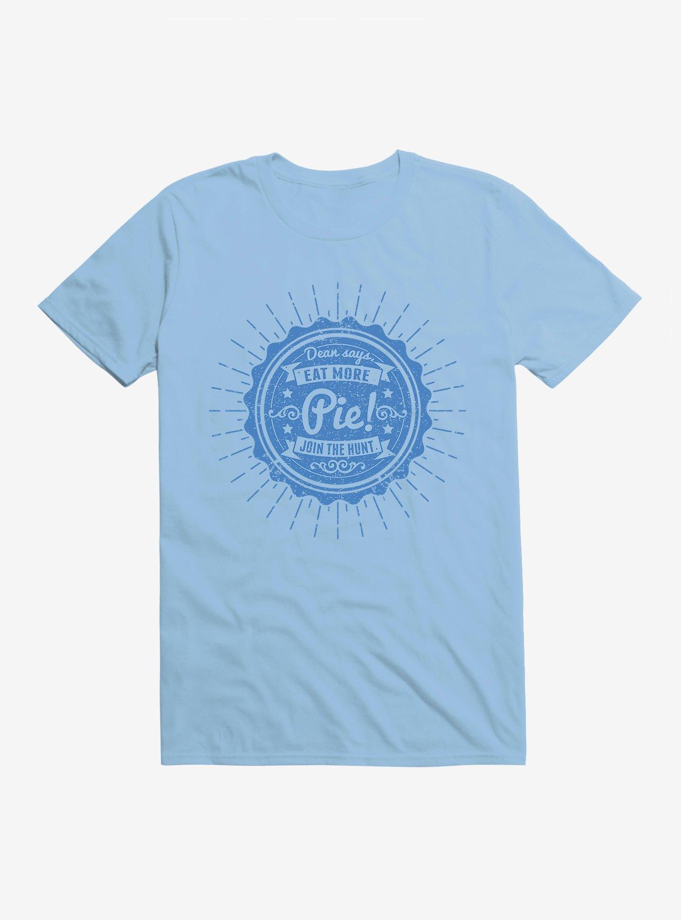 Supernatural Eat More Pie T-Shirt, LIGHT BLUE, hi-res