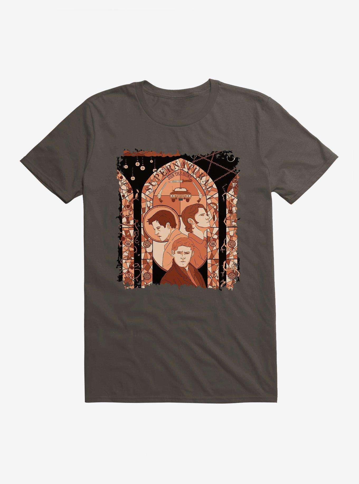 Supernatural Join The Hunt Stained Glass T-Shirt, , hi-res