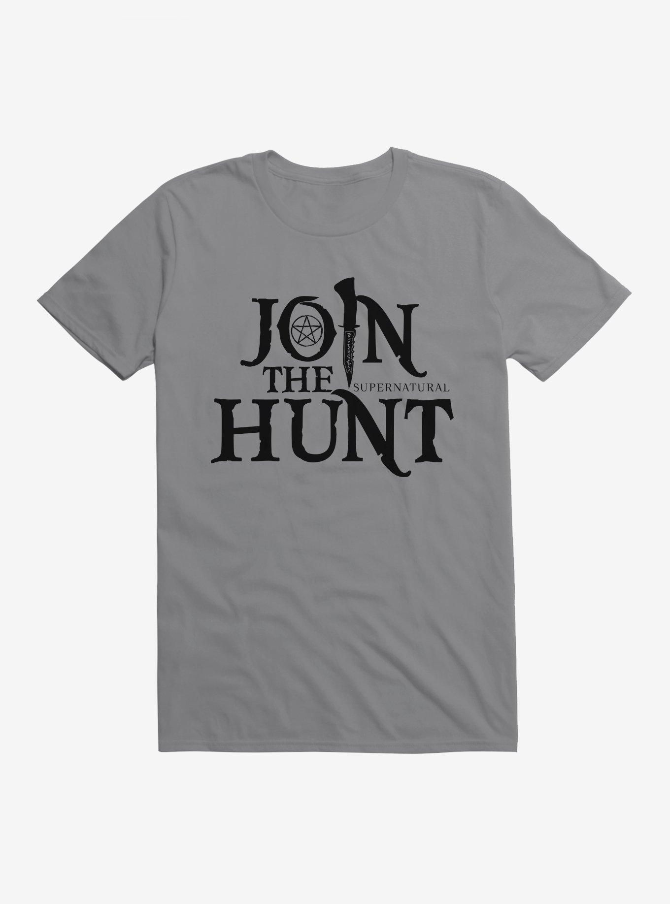 Supernatural Join The Hunt Logo T-Shirt, STORM GREY, hi-res