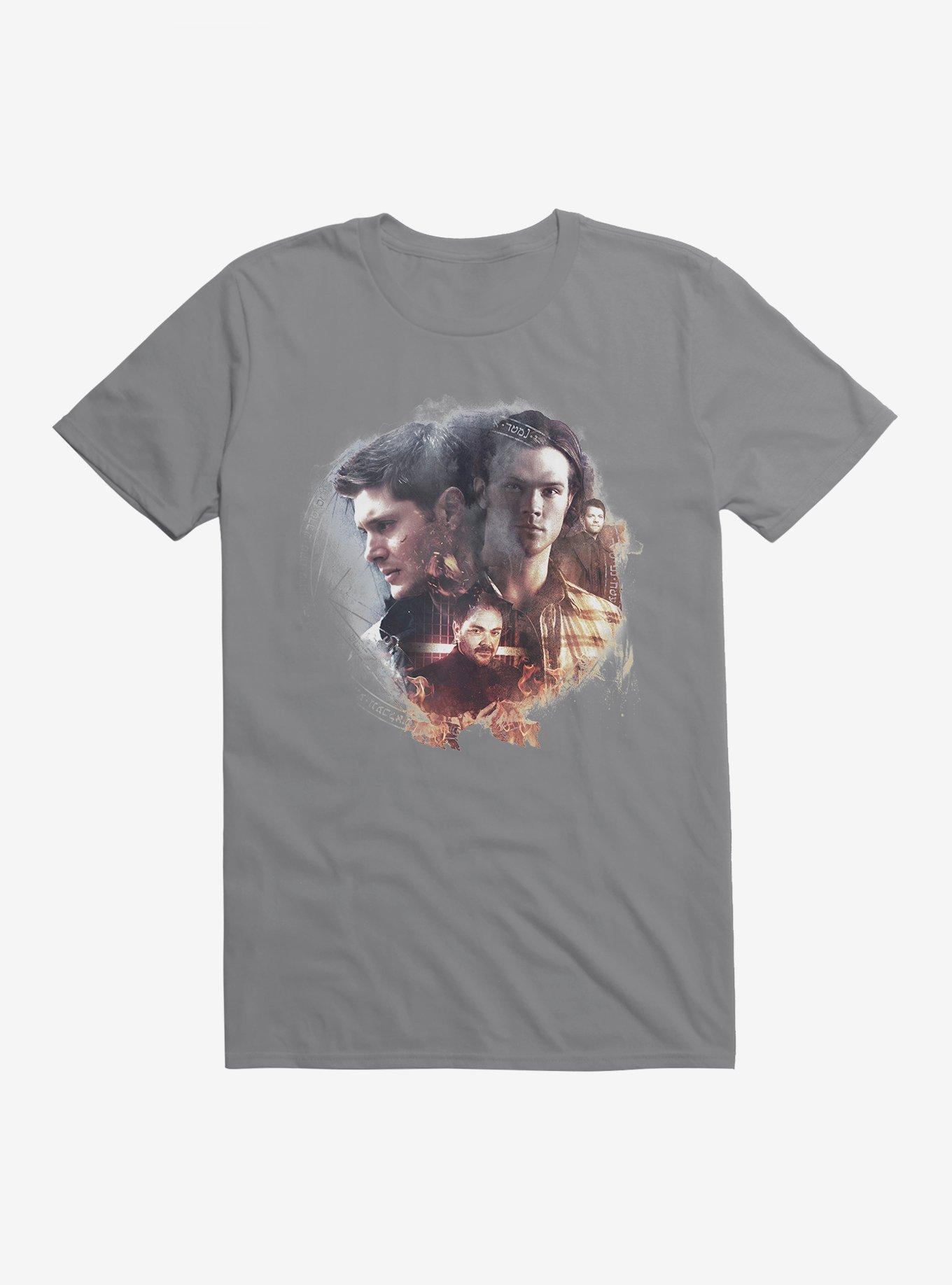 Supernatural Sam, Dean and Crowley T-Shirt, , hi-res