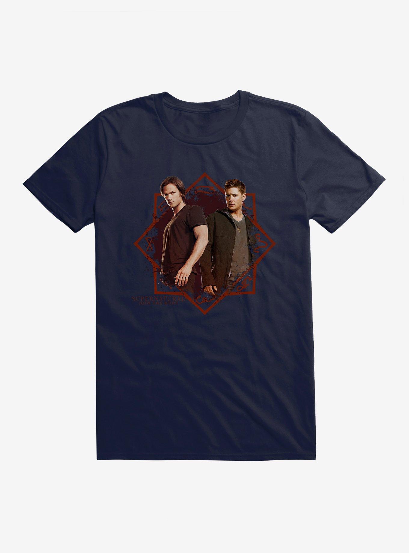Supernatural Sam and Dean T-Shirt, NAVY, hi-res