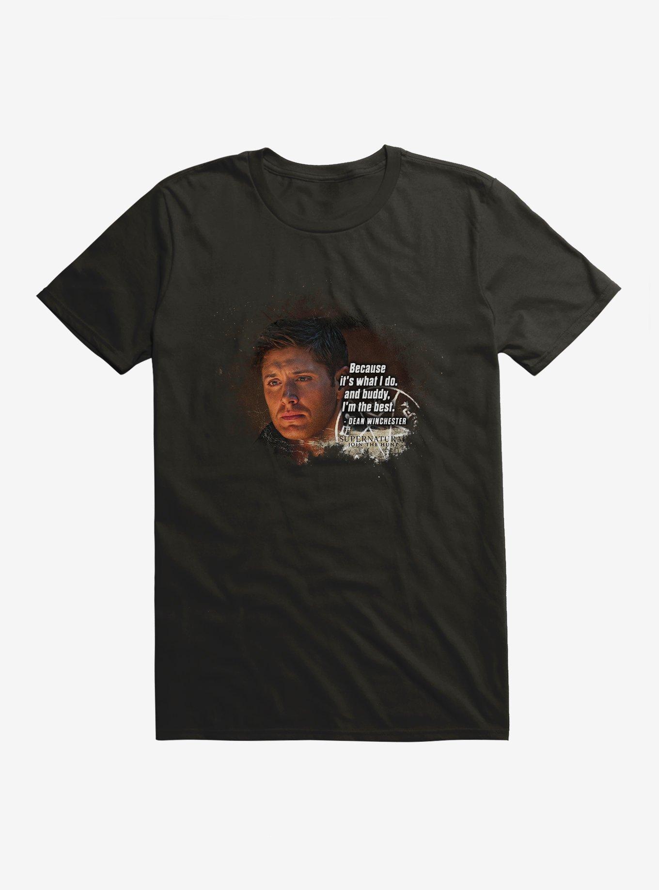 Supernatural Dean Winchester T-Shirt, BLACK, hi-res