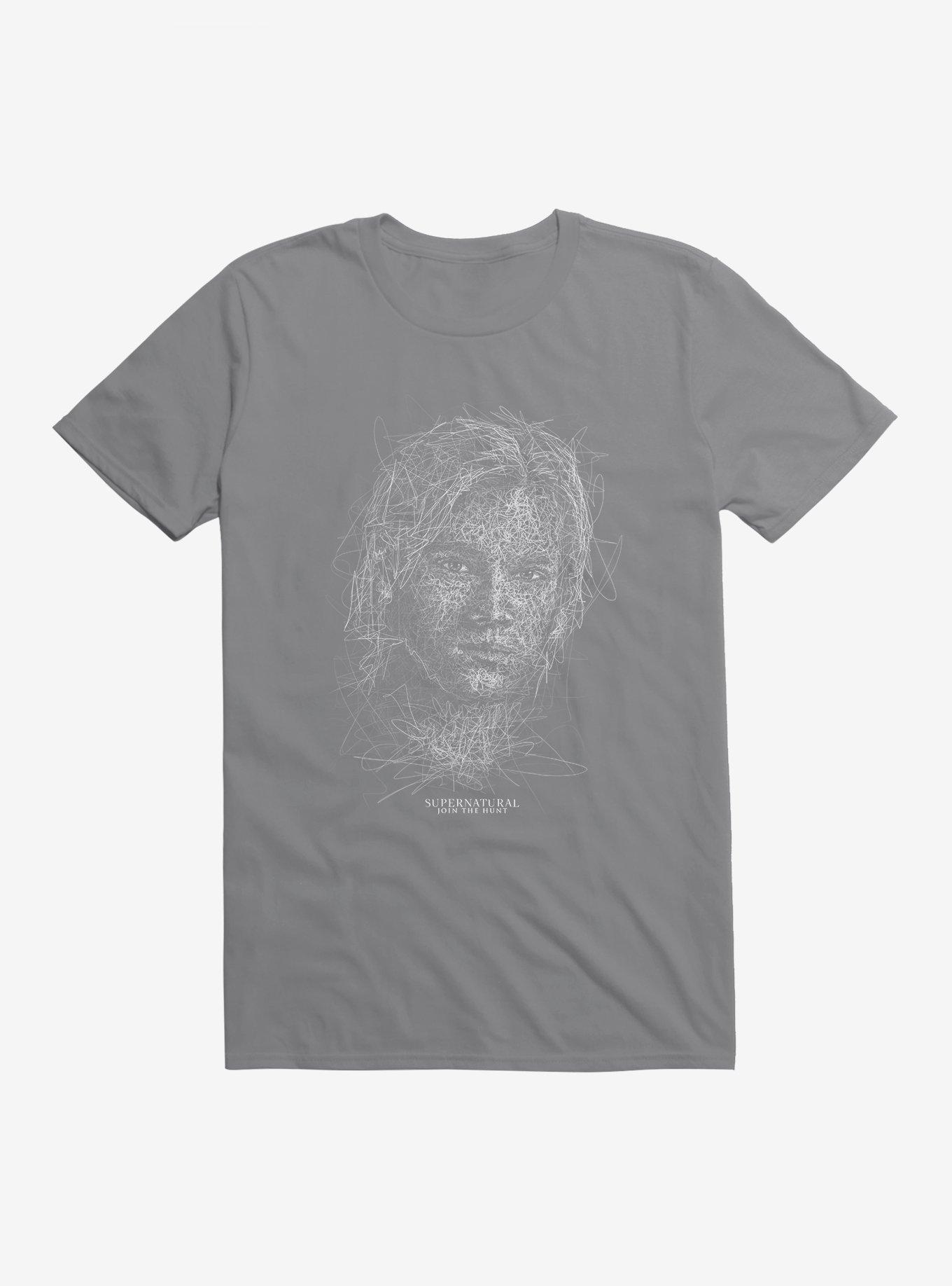 Supernatural Sam Squiggle Sketch T-Shirt, , hi-res