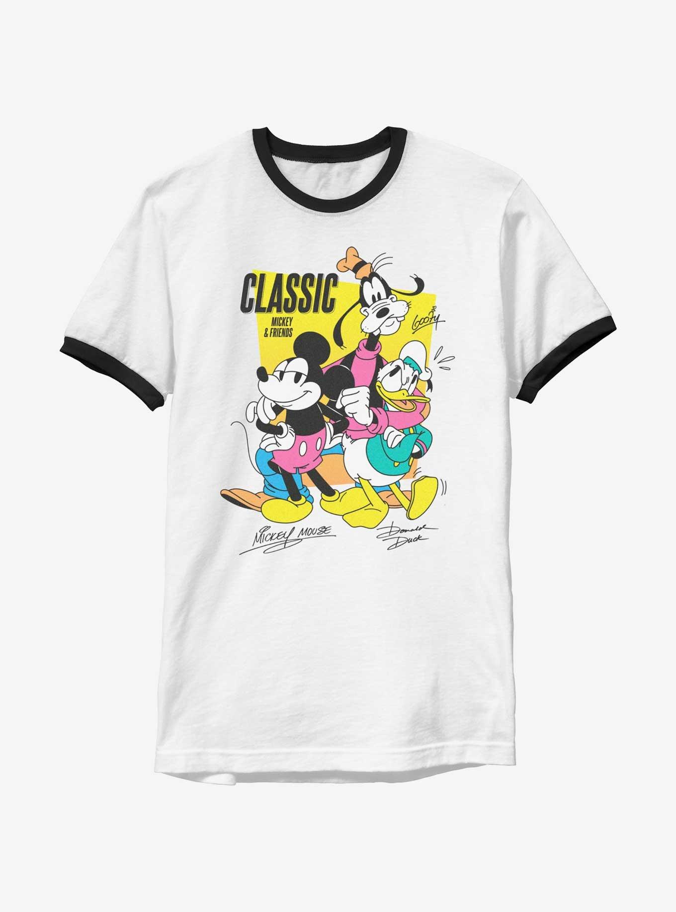 Disney Mickey Mouse Mick Don Goof Ringer T-Shirt, , hi-res