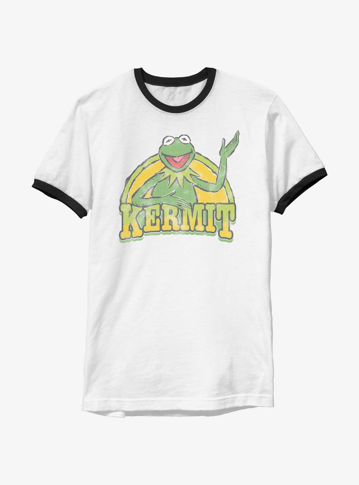 Disney The Muppets Feeling Froggy Ringer T-Shirt, WHTBLK, hi-res