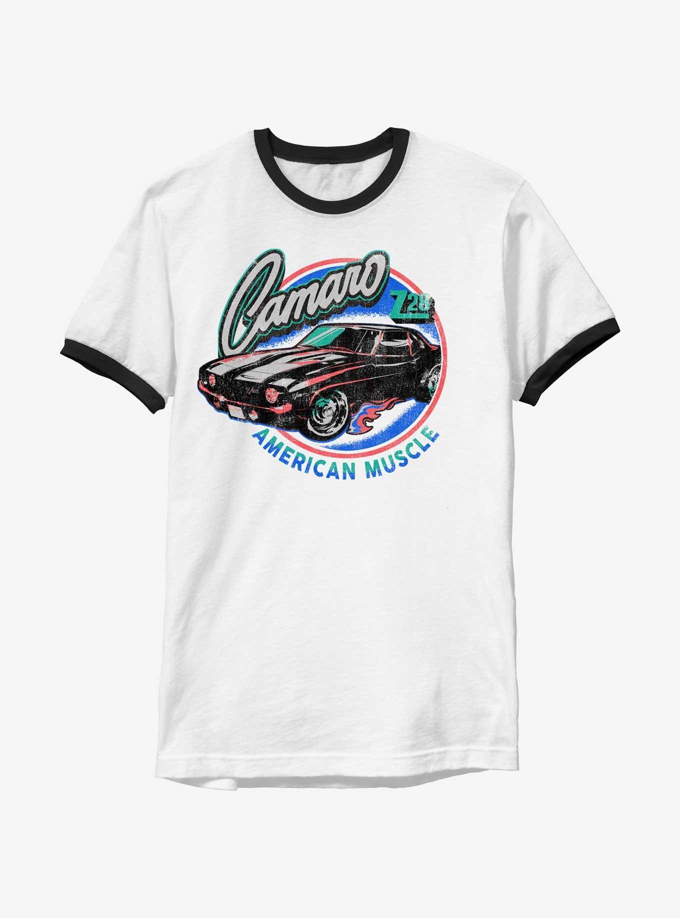 General Motors Camaro American Muscle Ringer T-Shirt, , hi-res