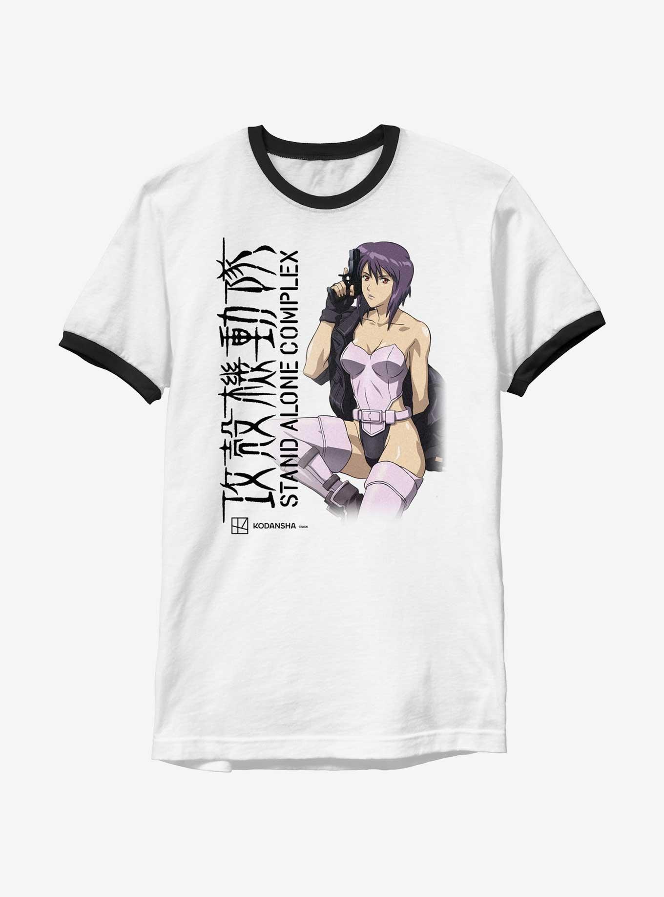 Ghost In The Shell Motoko Kusanagi Stand Alone Complex Ringer T-Shirt, , hi-res