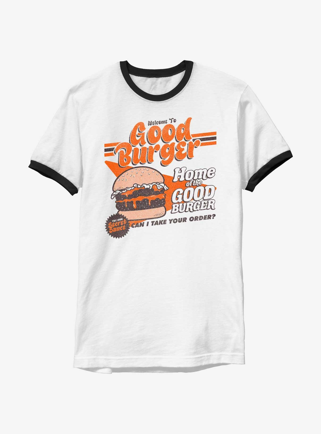 Good Burger Welcome To Good Burger Ringer T-Shirt, WHTBLK, hi-res