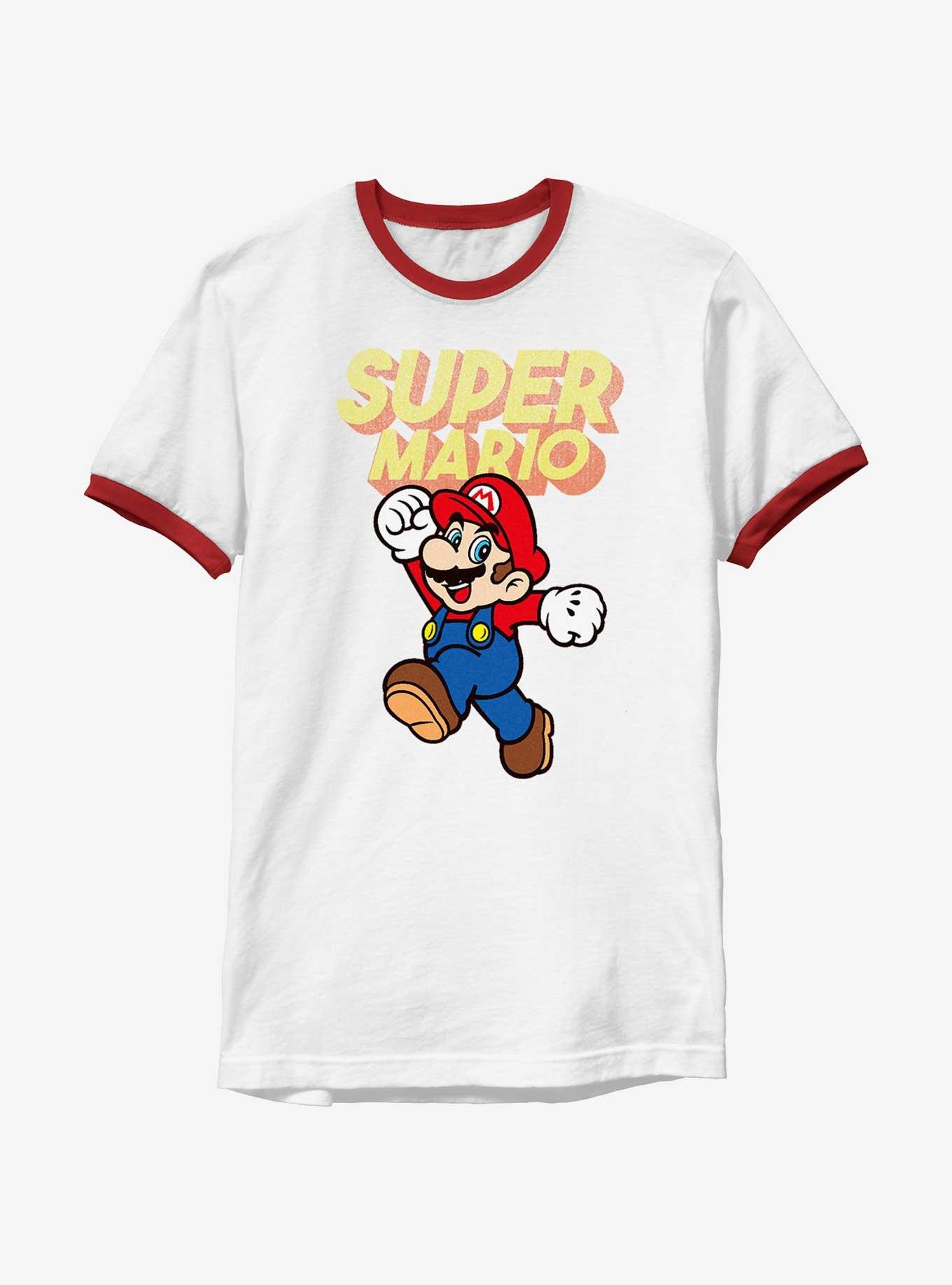 Nintendo Mario Retro Jump Ringer T-Shirt, , hi-res