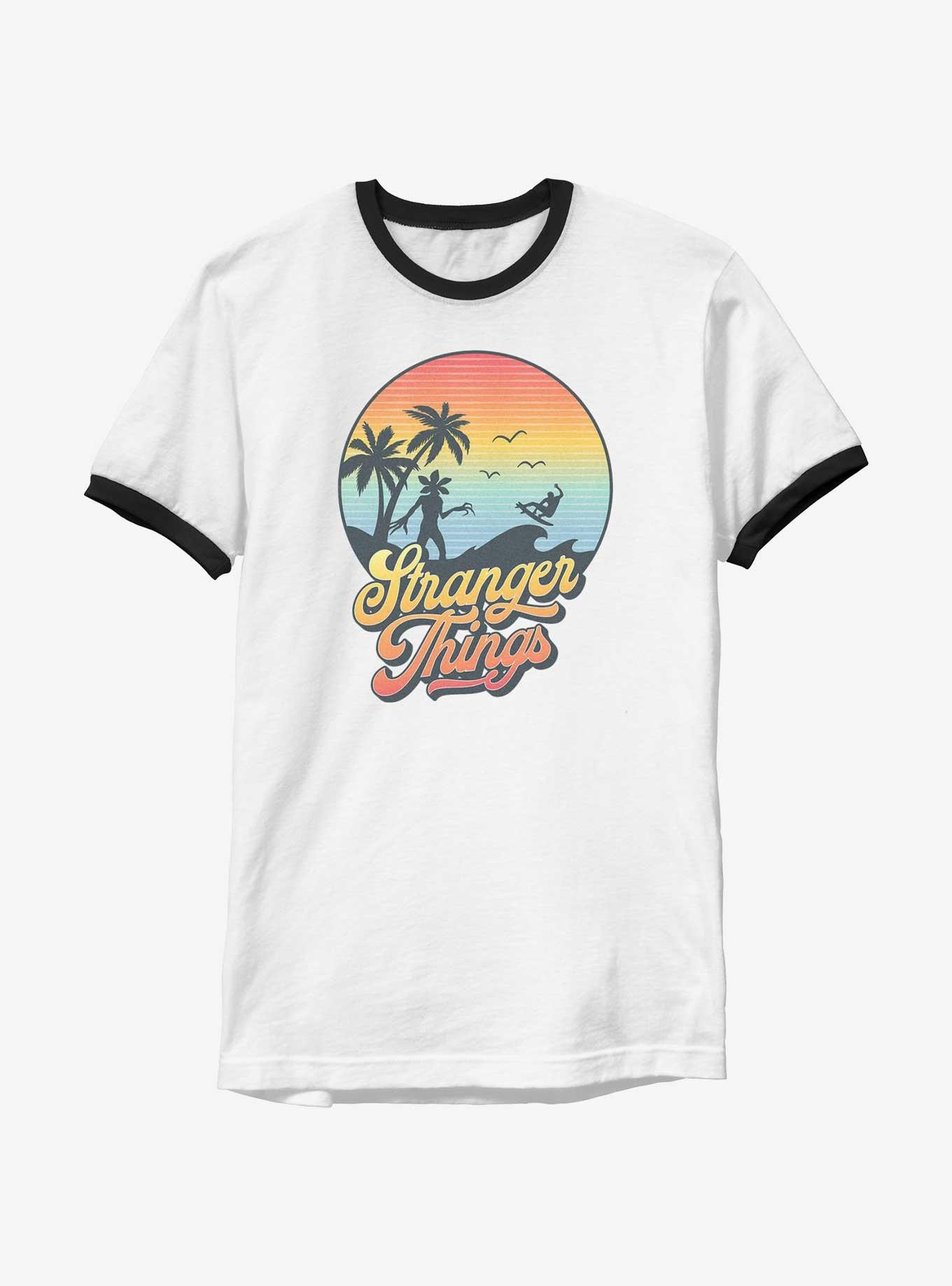 Stranger Things Retro Sun Ringer T-Shirt, , hi-res