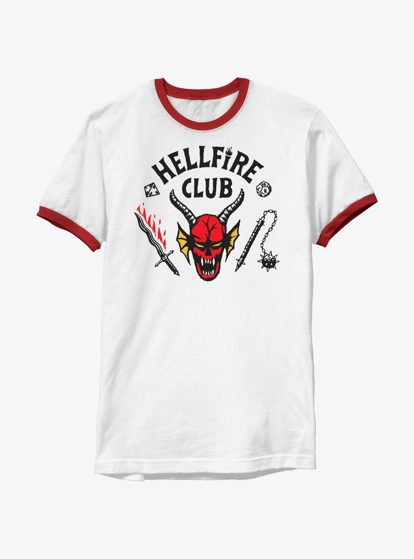 Stranger Things Hellfire Club Ringer T-Shirt, , hi-res