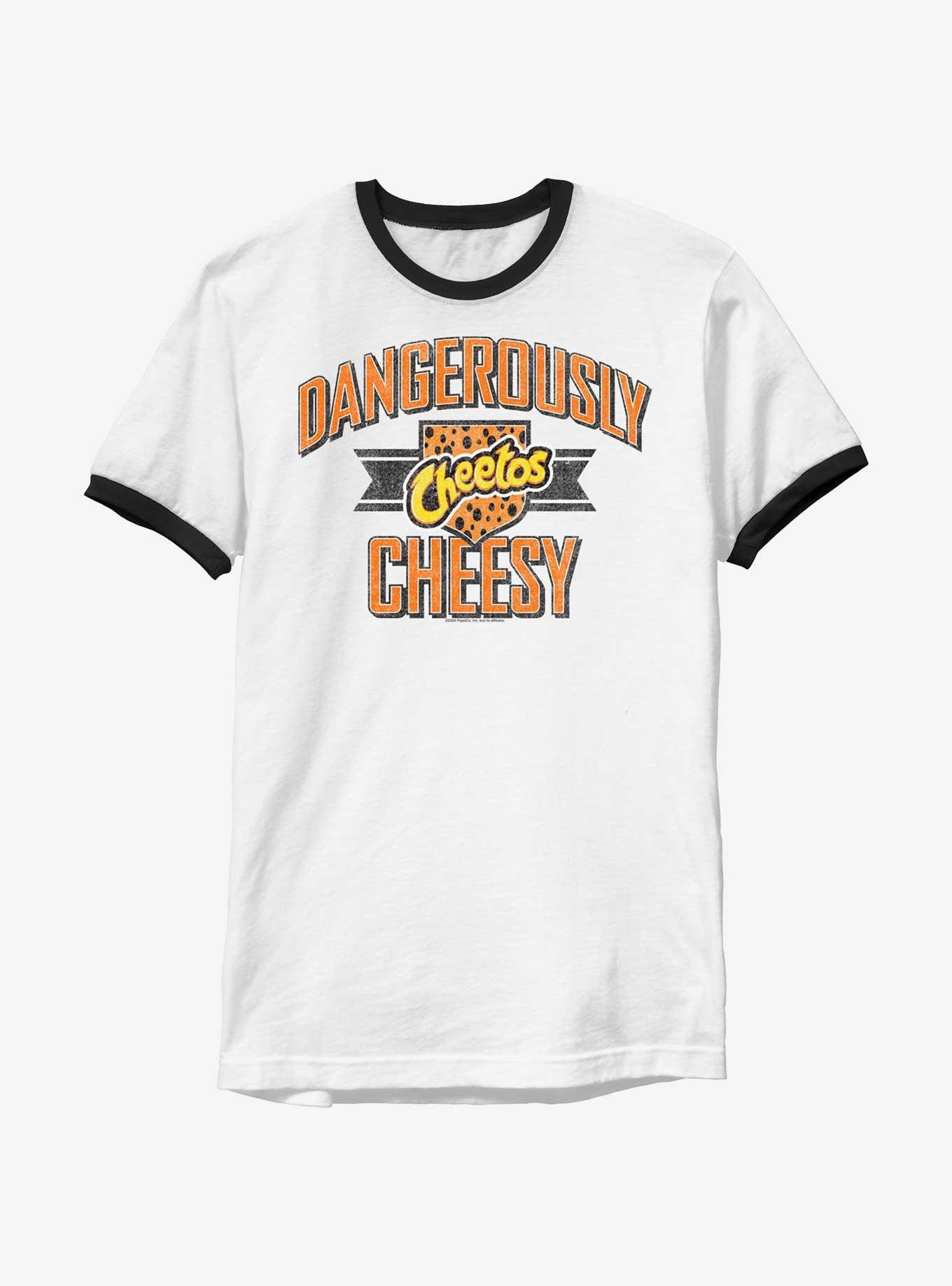 Cheetos Dangerous Cheesy Ringer T-Shirt, WHTBLK, hi-res