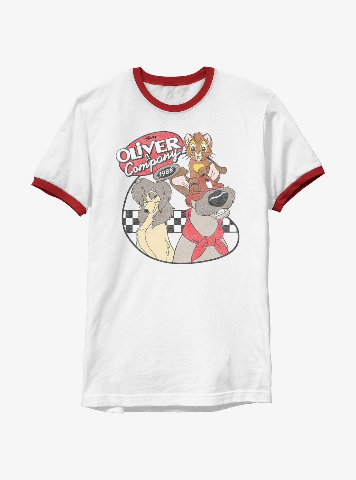 Disney Oliver & Company Vintage 90's Ringer T-Shirt, , hi-res