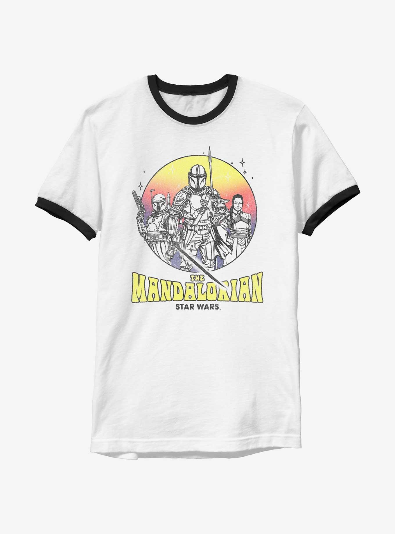 Star Wars The Mandalorian Retro Mando Ringer T-Shirt, , hi-res
