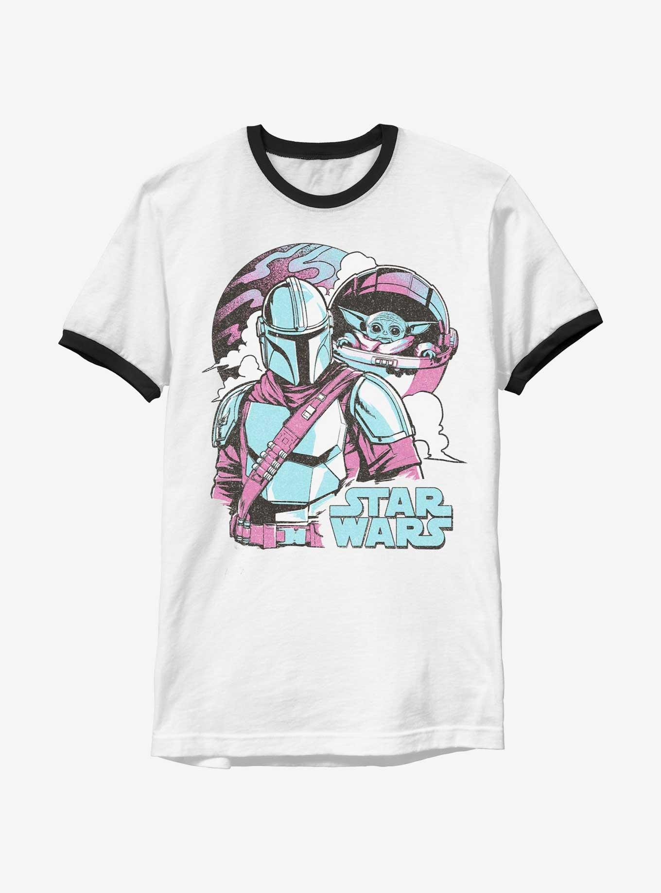 Star Wars The Mandalorian Mando Pop Ringer T-Shirt