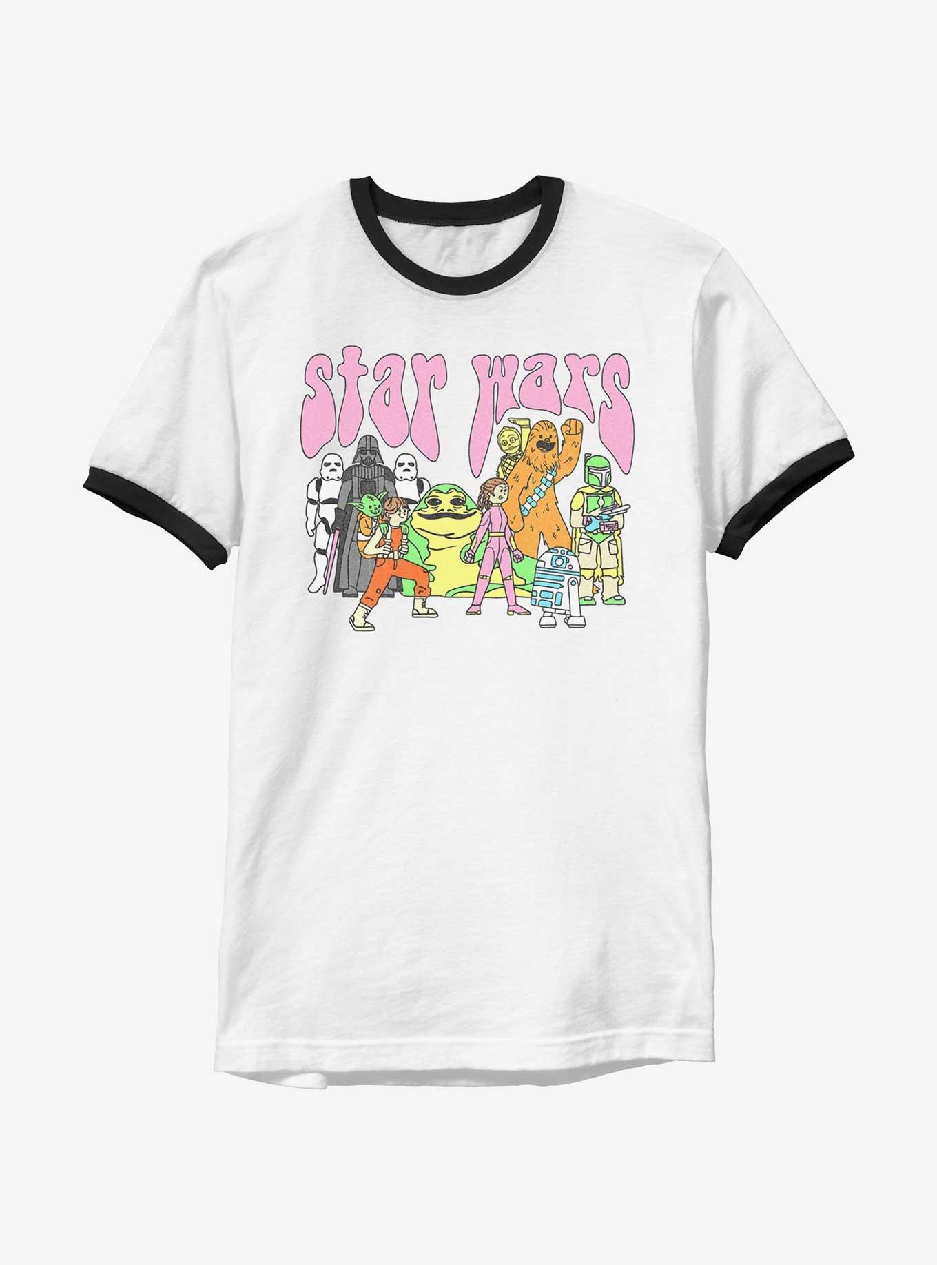 Star Wars Psychedelic Characters Ringer T-Shirt, , hi-res