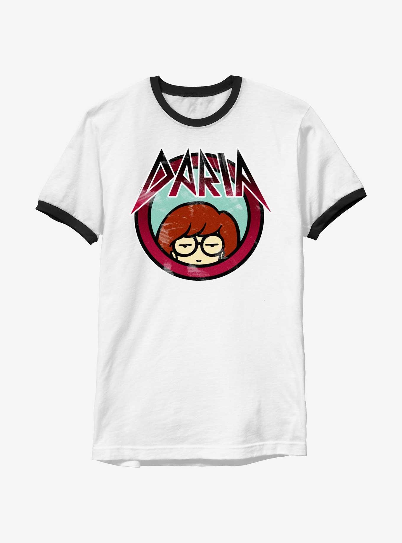 T-shirt MTV Daria Juniors – Lavaggio Minerale, Vestibilità Fidanzato, Verde