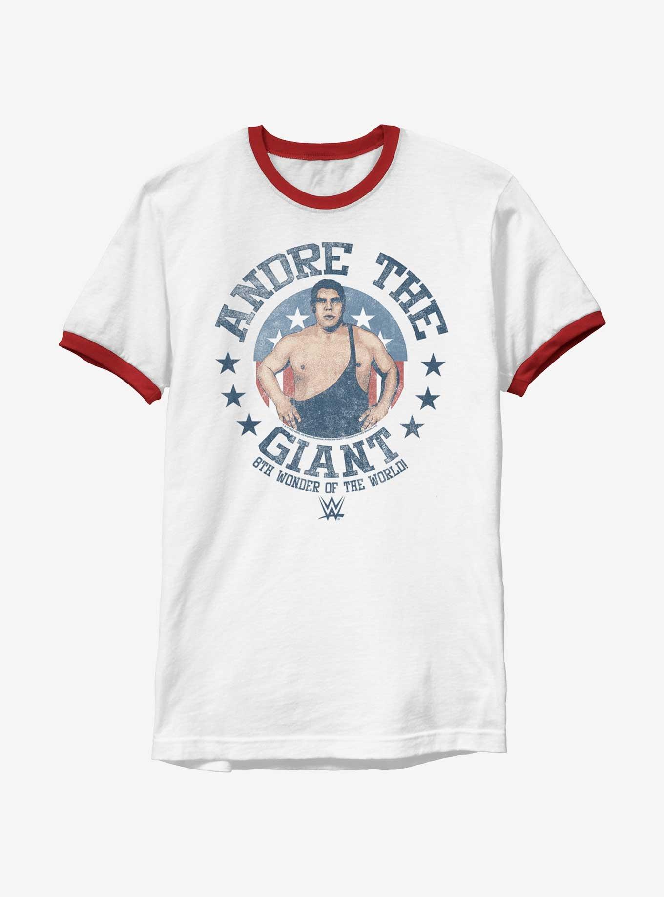 WWE Andre The Giant Retro Ringer T-Shirt, WHTRED, hi-res