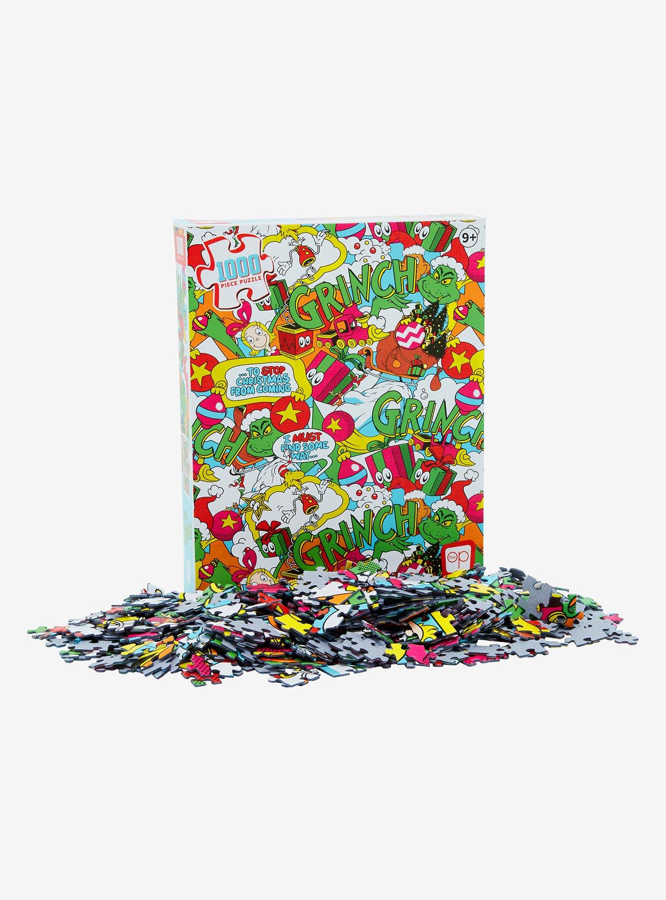 Dr. Seuss How the Grinch Stole Christmas Colorful Icons 1000 Piece Puzzle, , hi-res