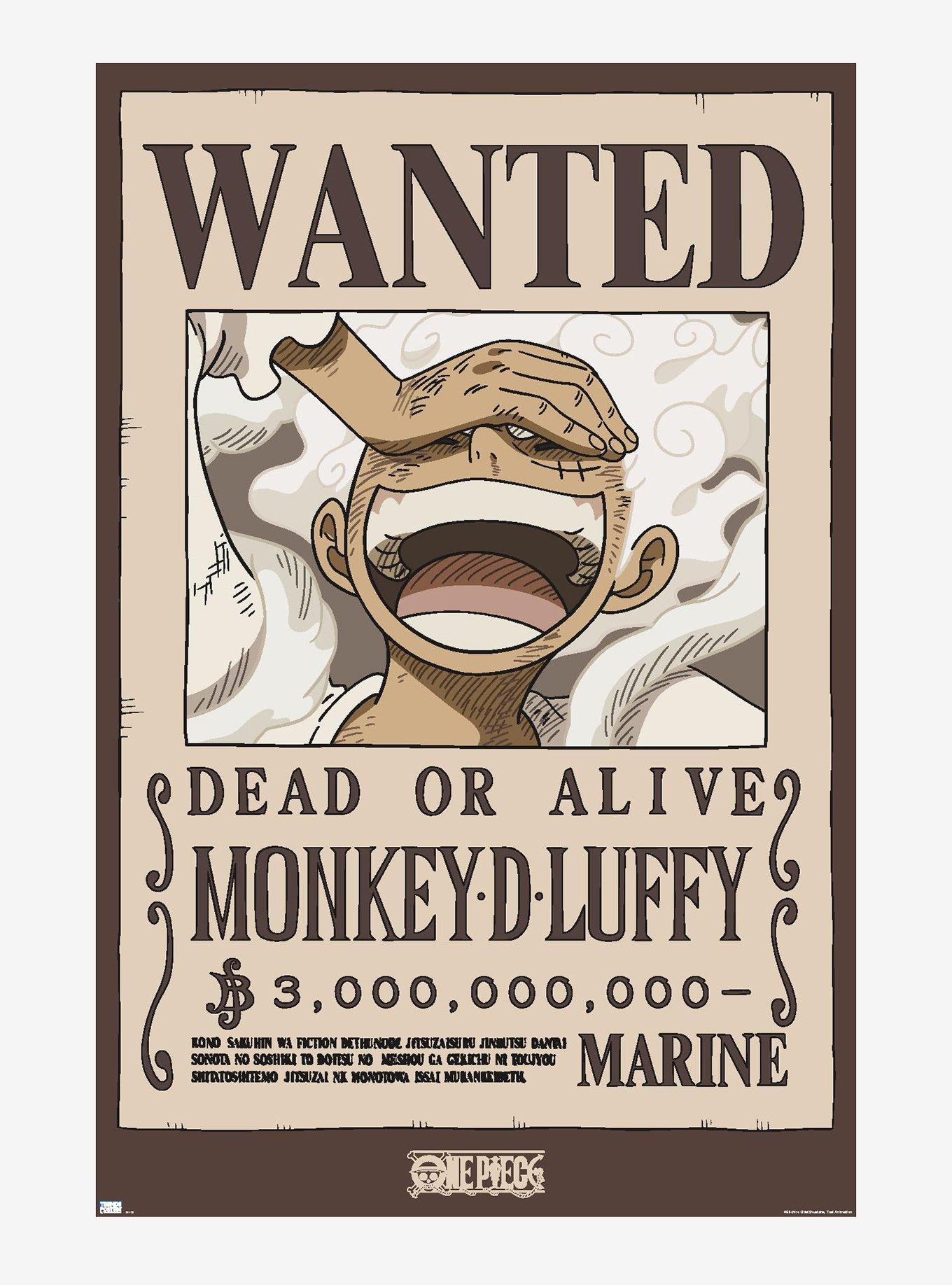 One Piece Luffy Gear 5 Wanted Poster, , hi-res