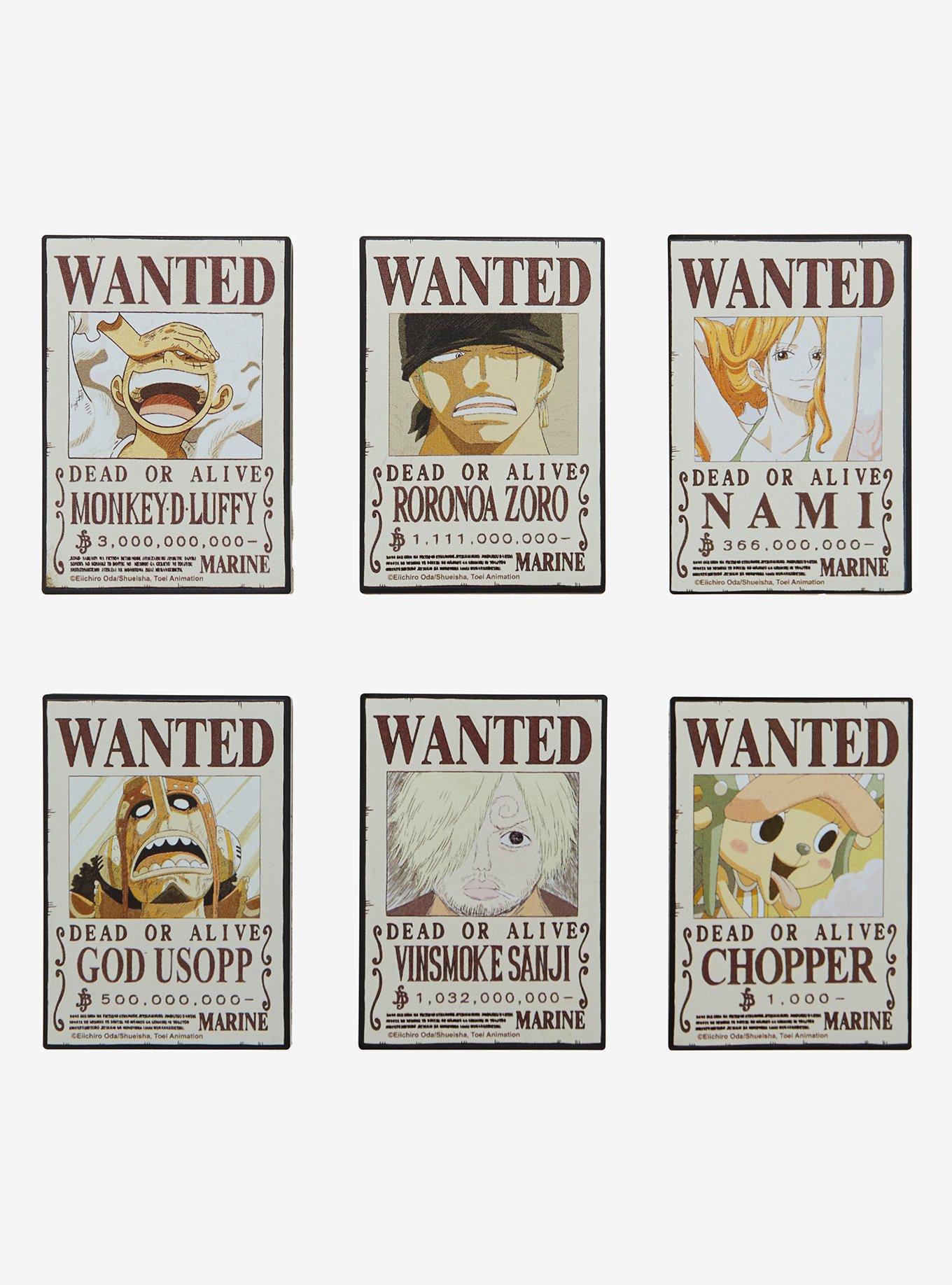 One Piece Wanted Posters Blind Box Magnet, , hi-res