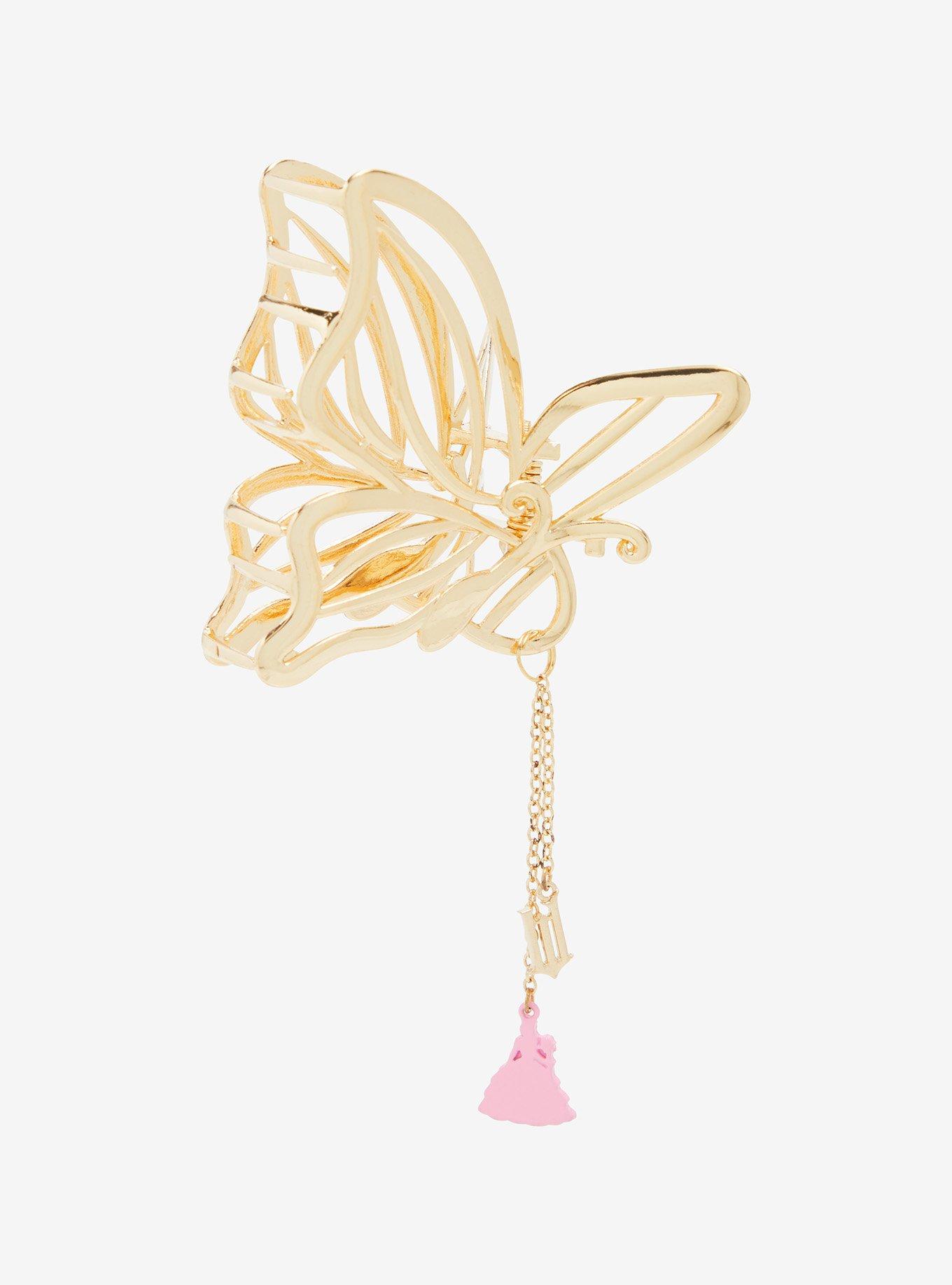 Wicked Glinda Gold Butterfly Claw Clip — BoxLunch Exclusive, , hi-res