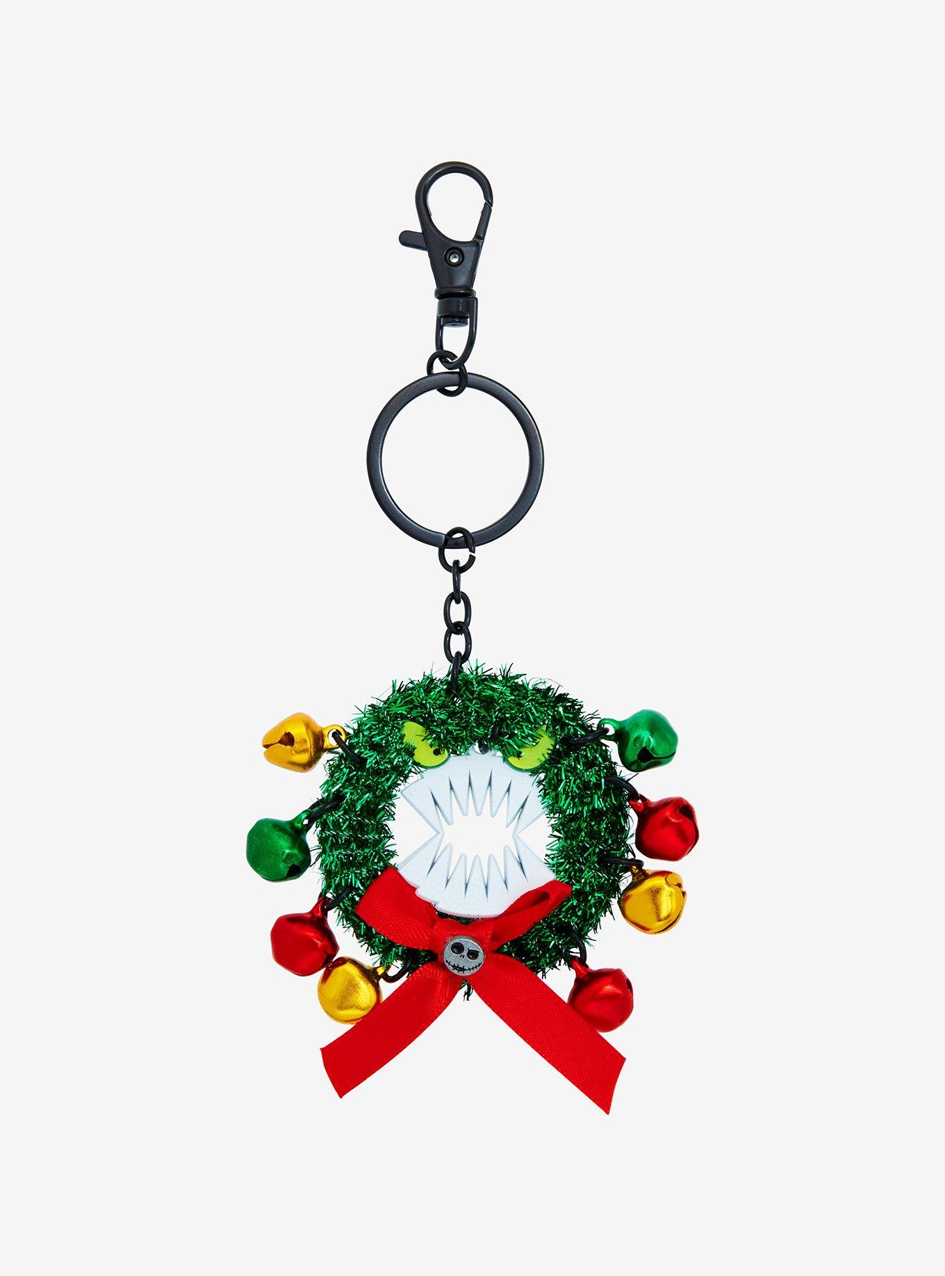 Disney The Nightmare Before Christmas Wreath Figural Keychain, , hi-res