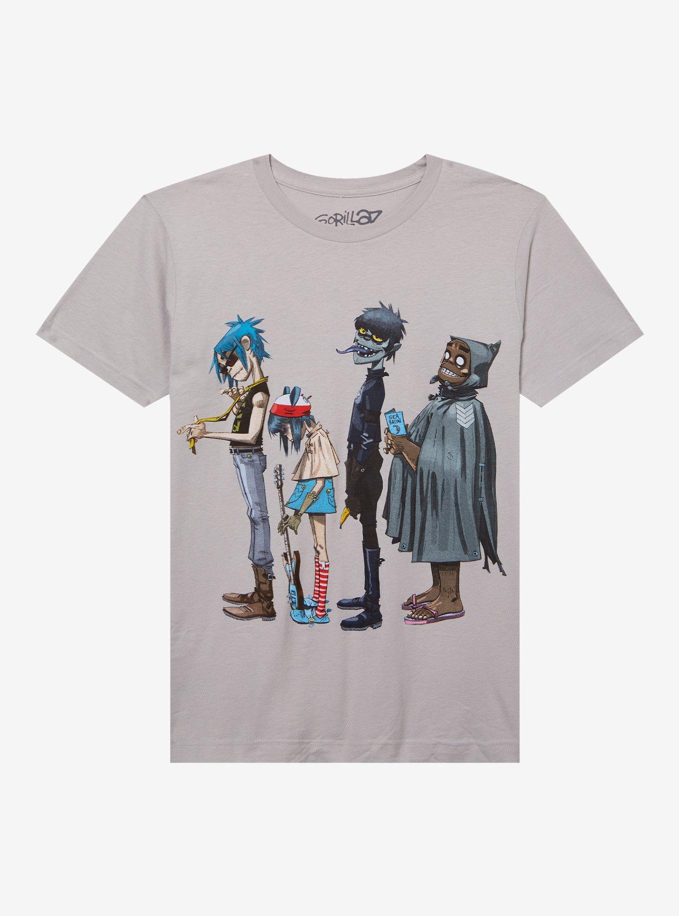 Gorillaz Group Standing Boyfriend Fit Girls T-Shirt | Hot Topic