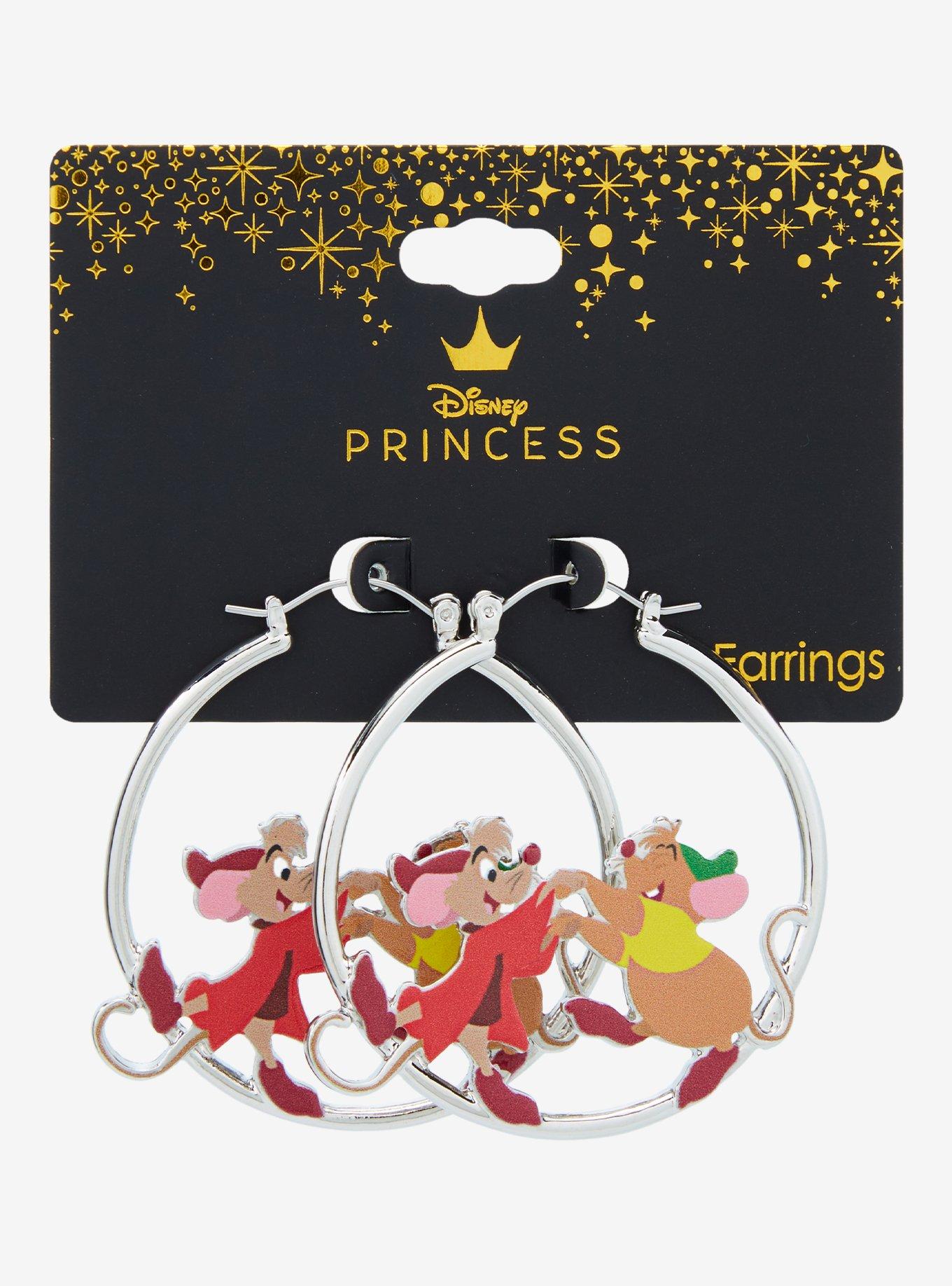 Disney Cinderella Jaq & Gus Gus Dance Hoop Earrings, , hi-res