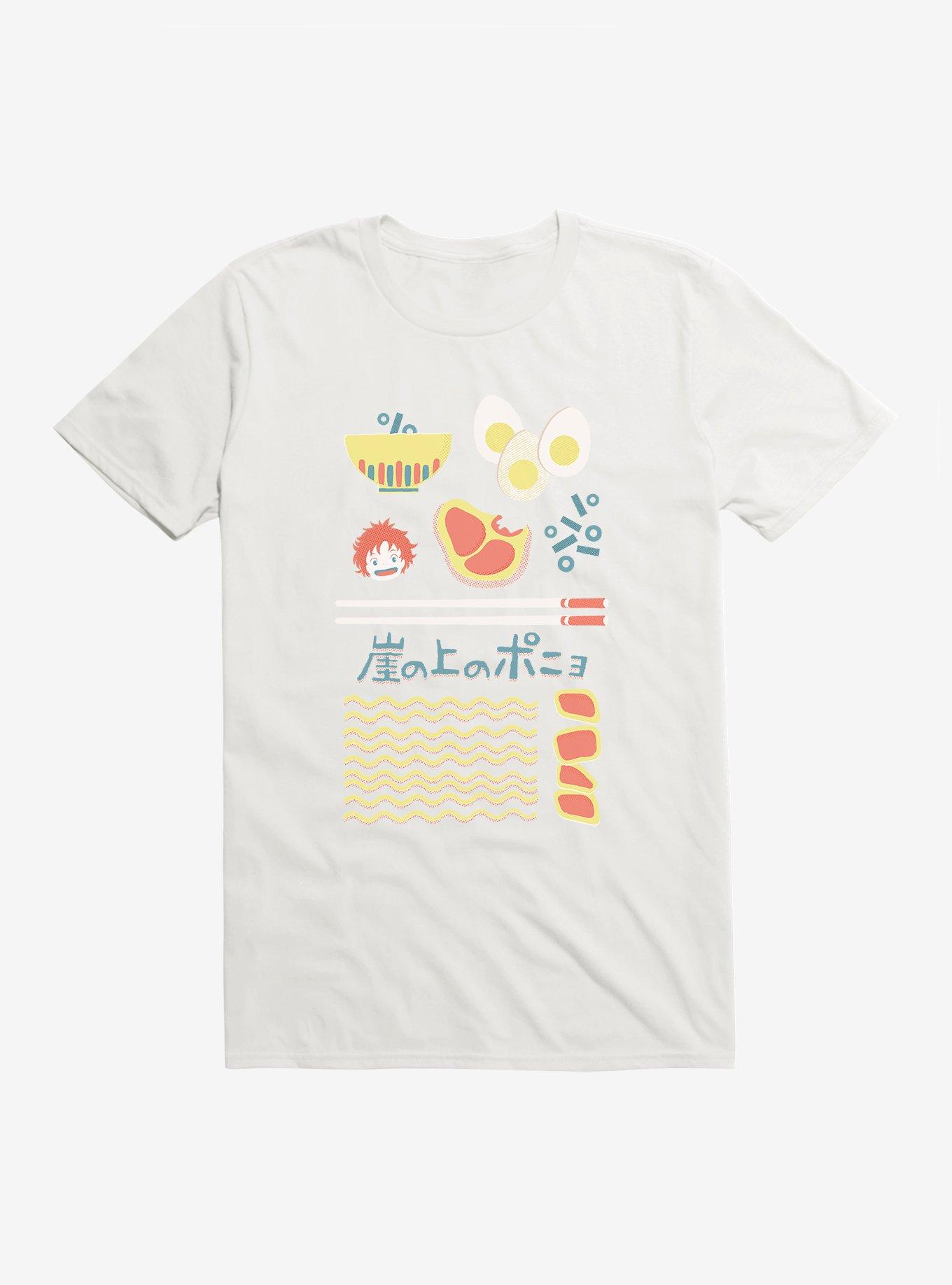 Studio Ghibli Ponyo Ramen Essentials T-Shirt, WHITE, hi-res
